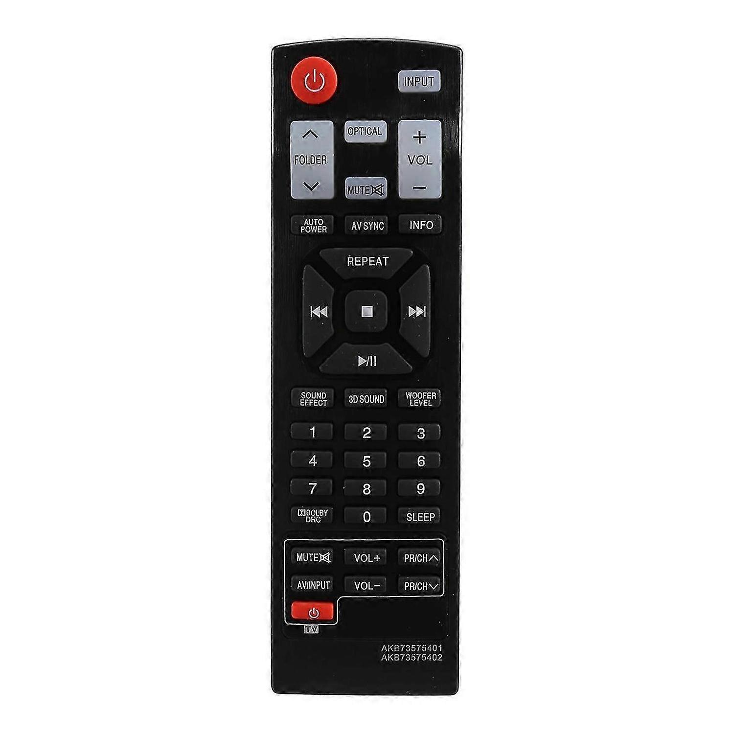 Remote Control Akb73575401 for Sound Bar Nb2430A Nb4540 Nb5540A Nb5541