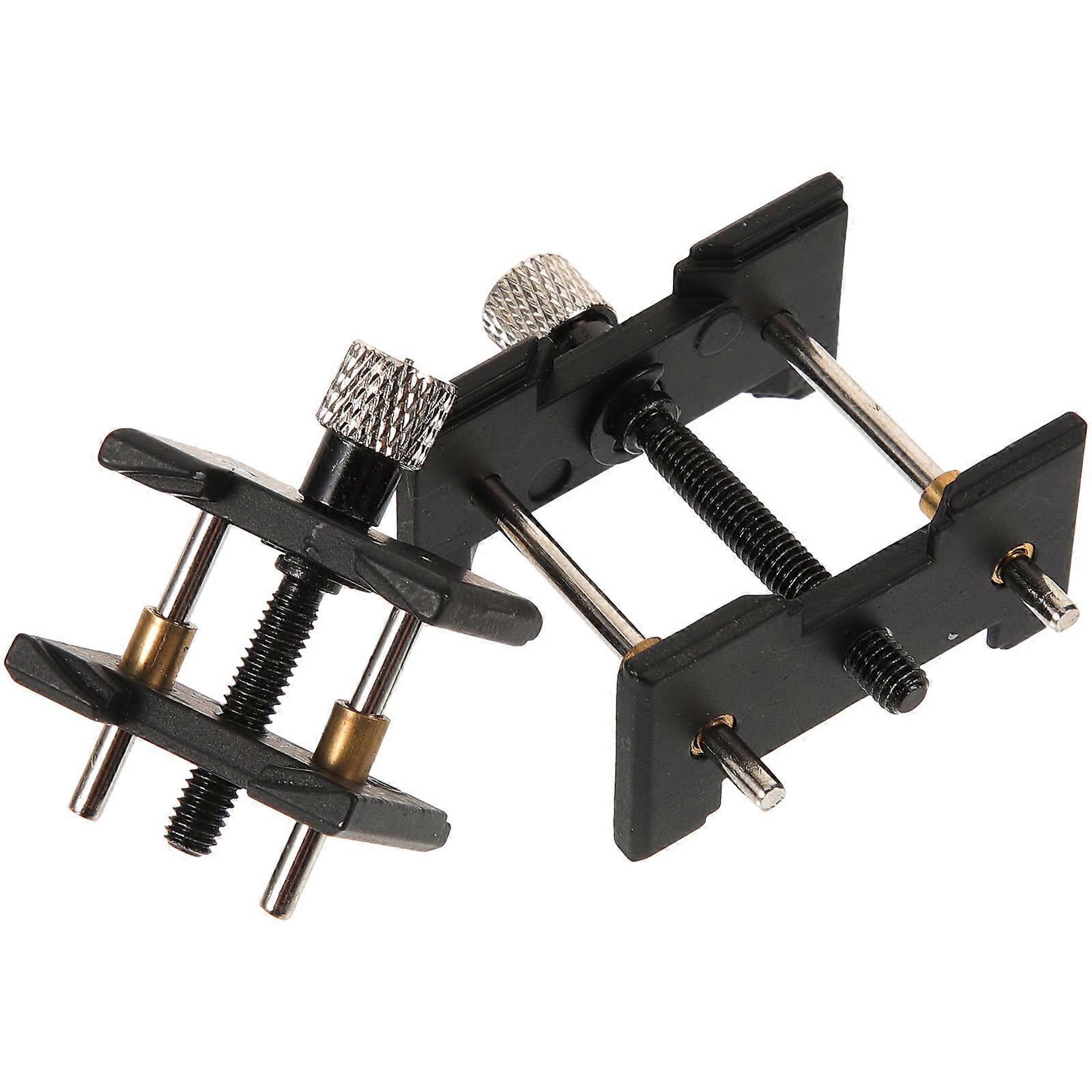 Watch Repairing Tool For Watch Movement Clamp 4x3x2cm Black Simple Design Hold Watch Movements 2Set