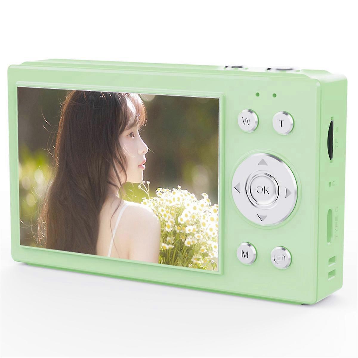 4K CCD Digital Camera 64MP Wifi Digital Video Camera 16X Digital Zoom with 2.8inch Screen for Beginner Green