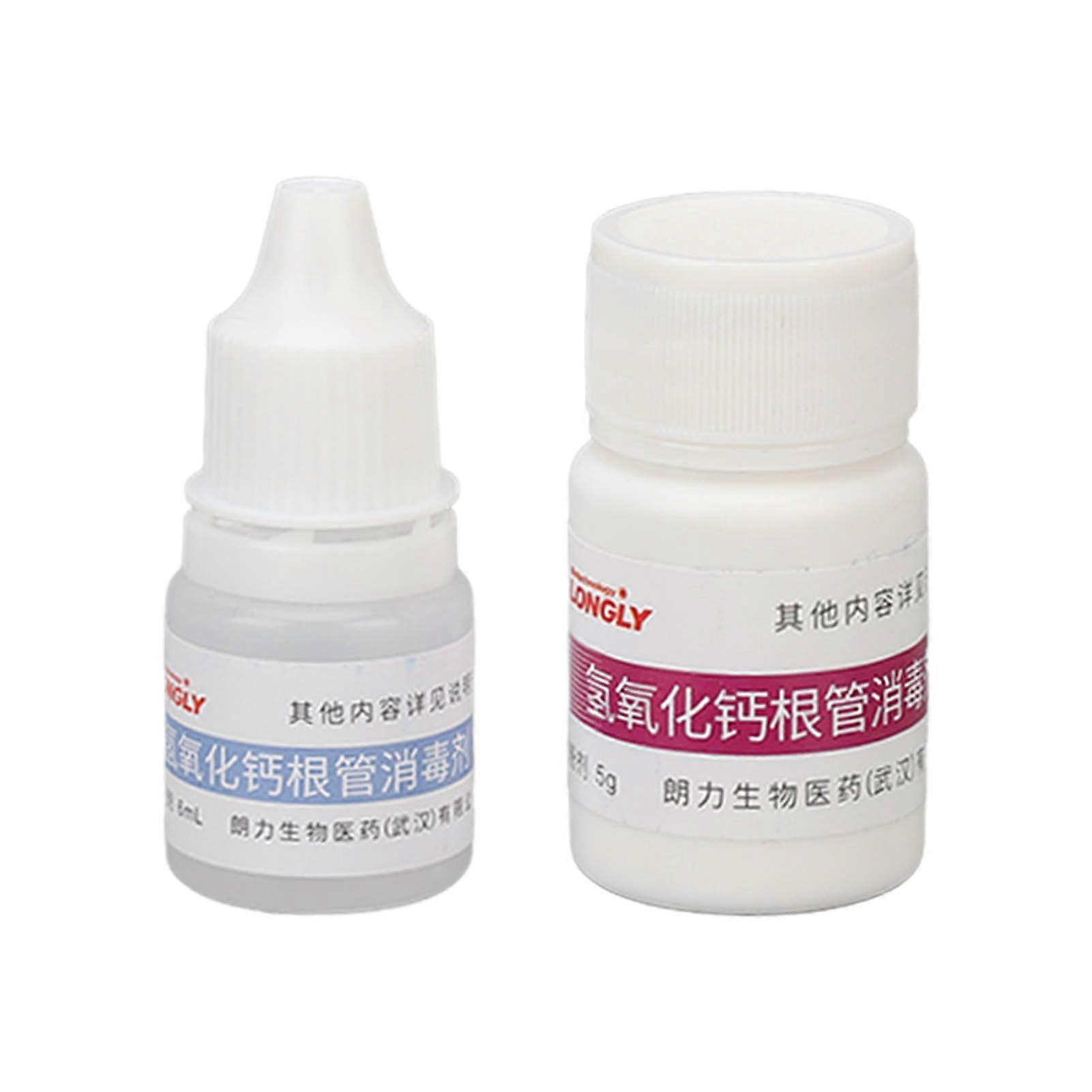 Dental Canal Root Calcium Hydroxide Cleaning Kit Deep Cleansing Safe Cleaning Kit 5g Powder 6ml Liquid