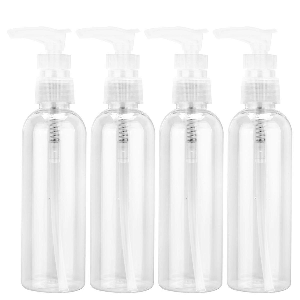 Bottle Transparent Press Pump Bottle for Storage 12Pcs Container