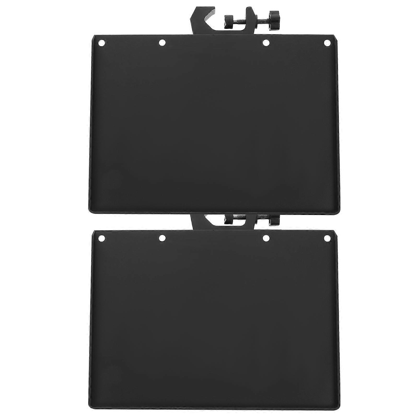 Sound Storage Tray Microphone Mount for Broadcast Use 12Pcs Black ABS
