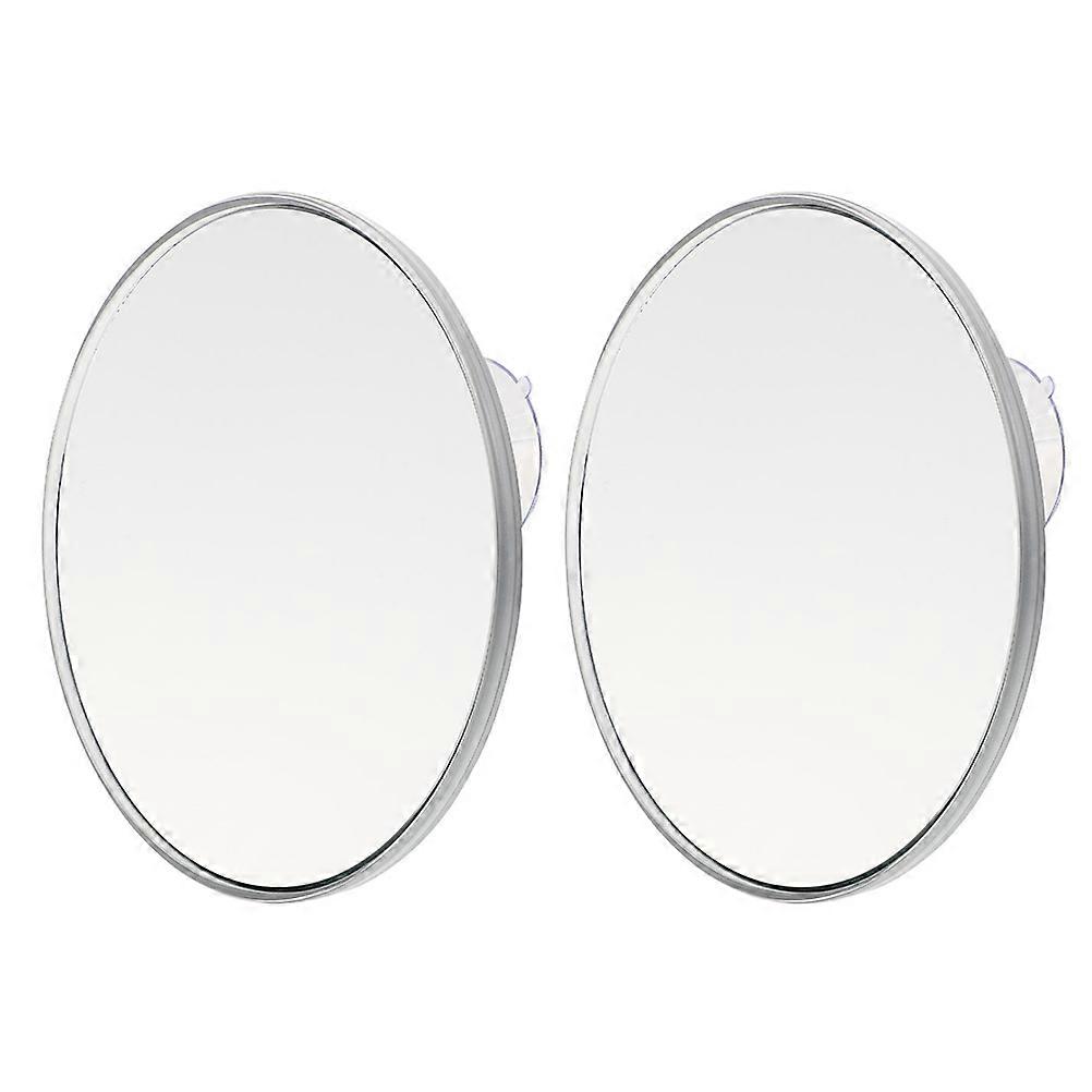Magnifying Mirror Silver Glass Makeup Mirror with Sucker Design 4Pcs Set