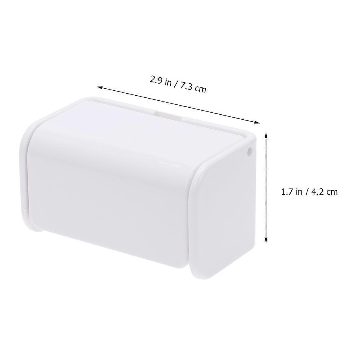 Toothbrush Holder 4 Pcs Rectangular Wall Mounted Organizer For Home Bathroom Efficient Storage Hygienic