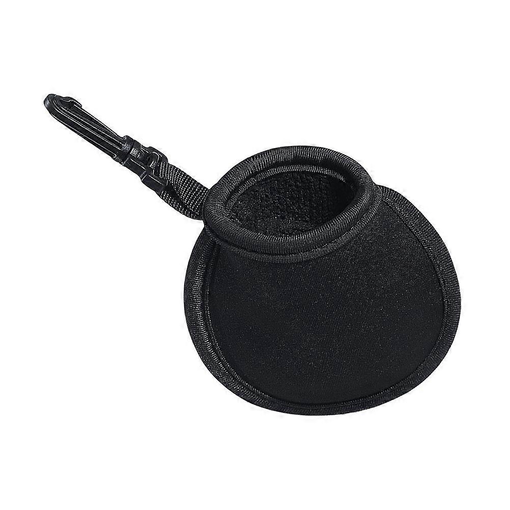 Golfing Accessory Golfs Cleaning Pouch Practical Golfing Balls Protective Bag Black 1Pc