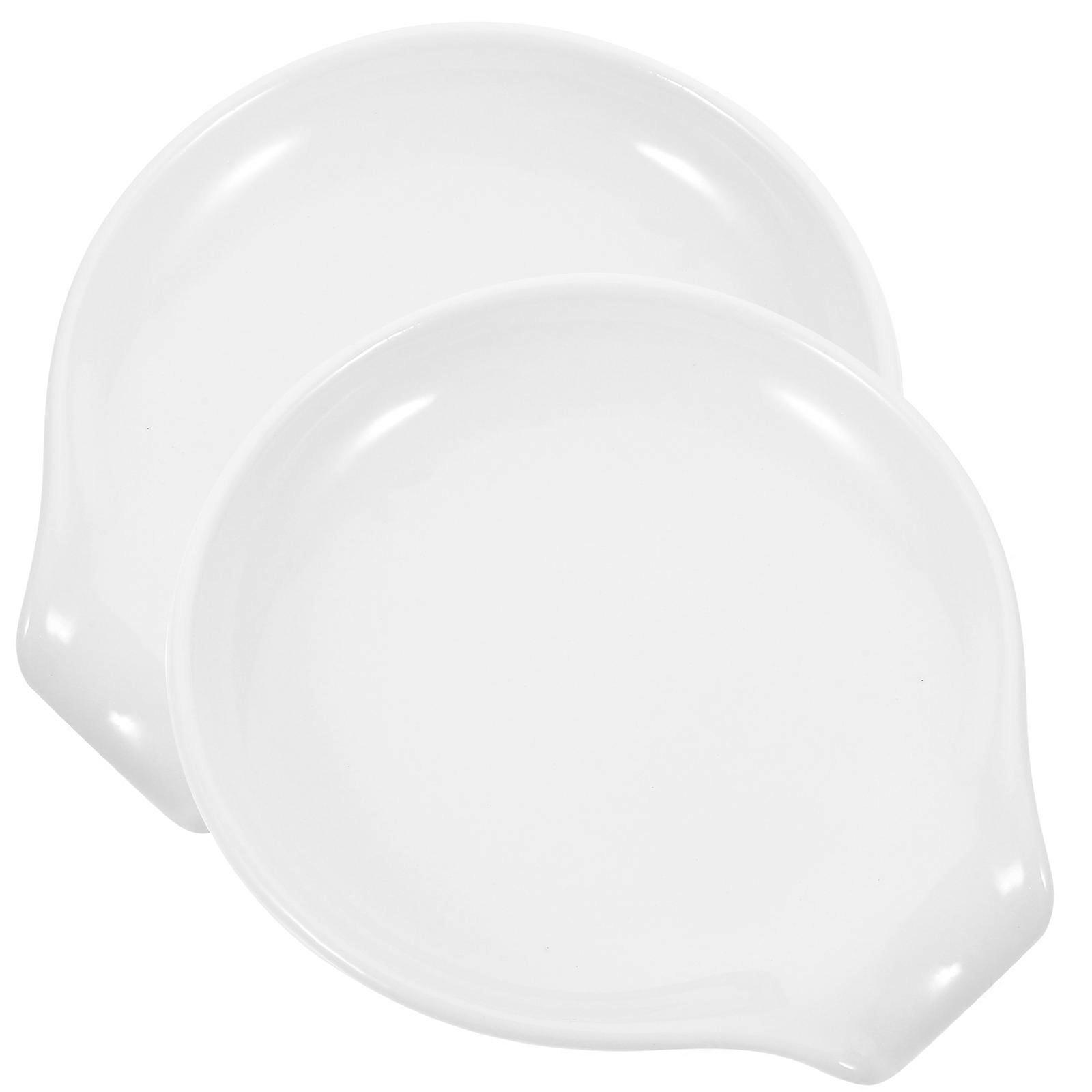 Kitchen Ceramic Spoon Rest for Stove Tops 10Pcs White Holder