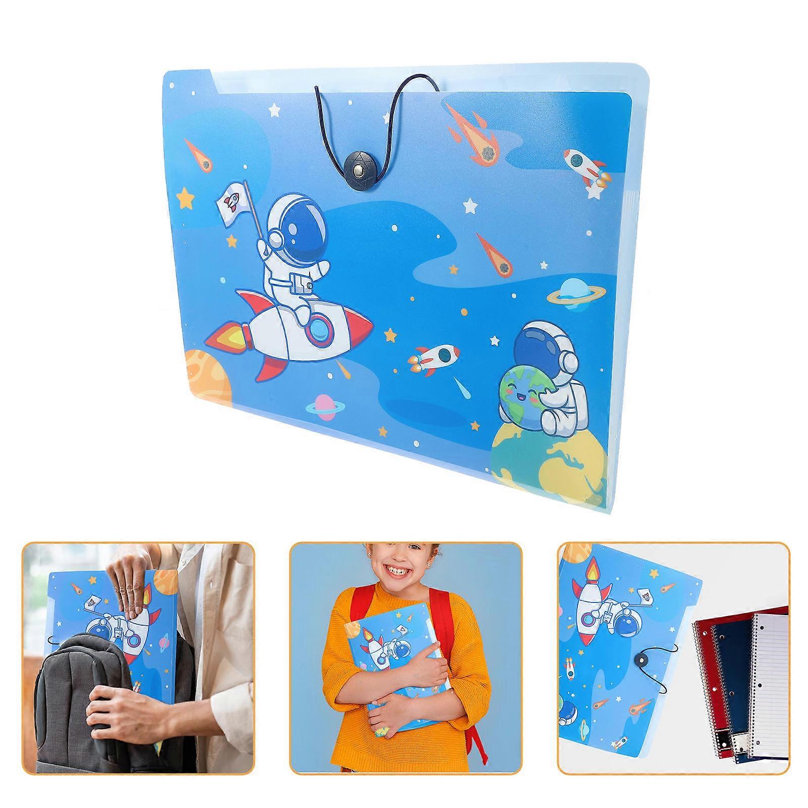 Plastic File Organizer Accordion Folder for Storage 10Pcs Blue Efficient