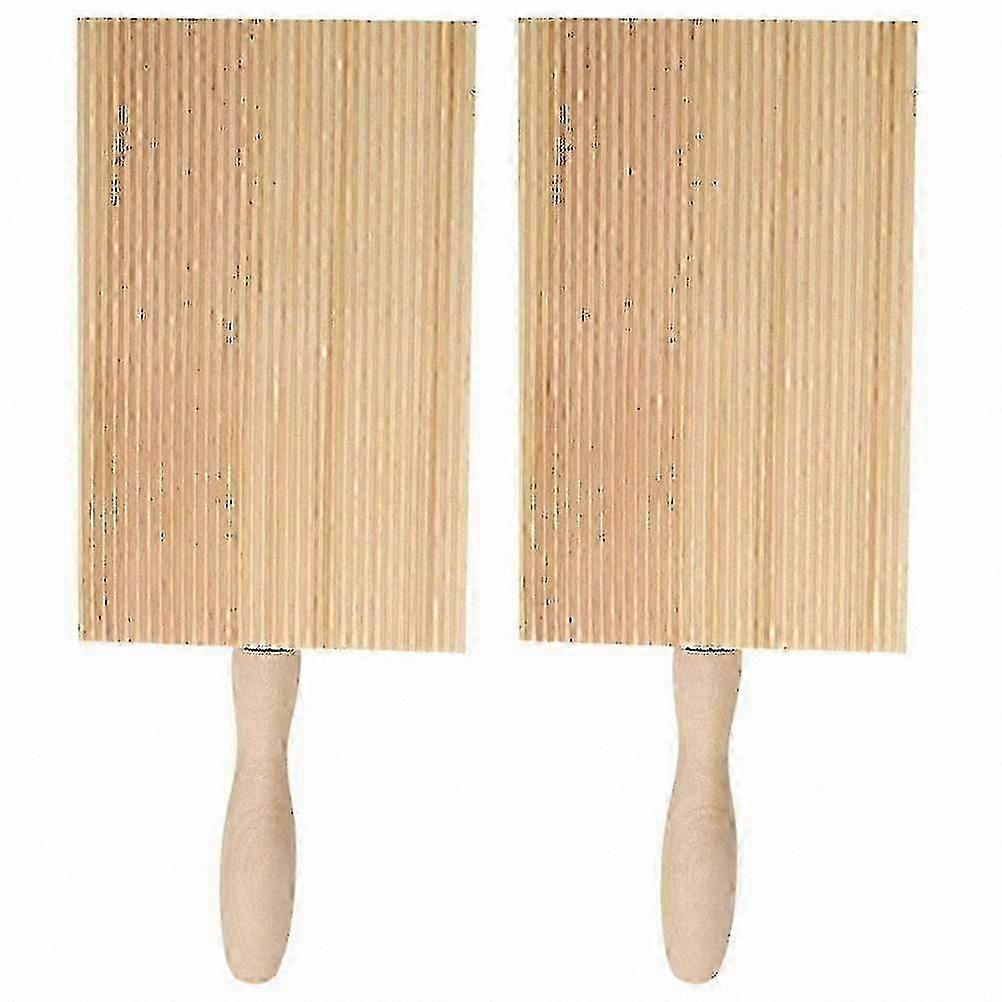 Wooden Butter Paddles and Gnocchi Maker Set with Kneading Board and Cavatelli Stripper