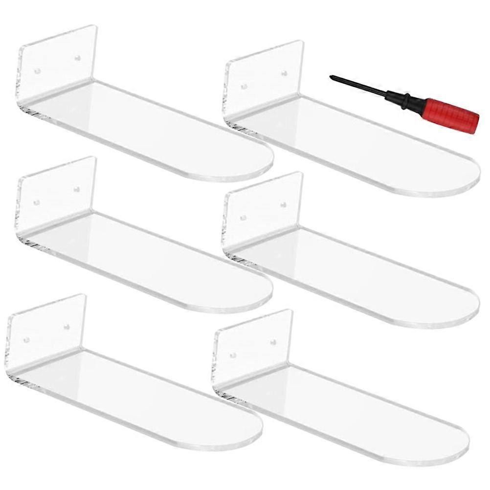 Transparent Acrylic Shoe Display Shelves 12Pcs Suitable for Family and Friends Practical Floating Storage with Easy Installation