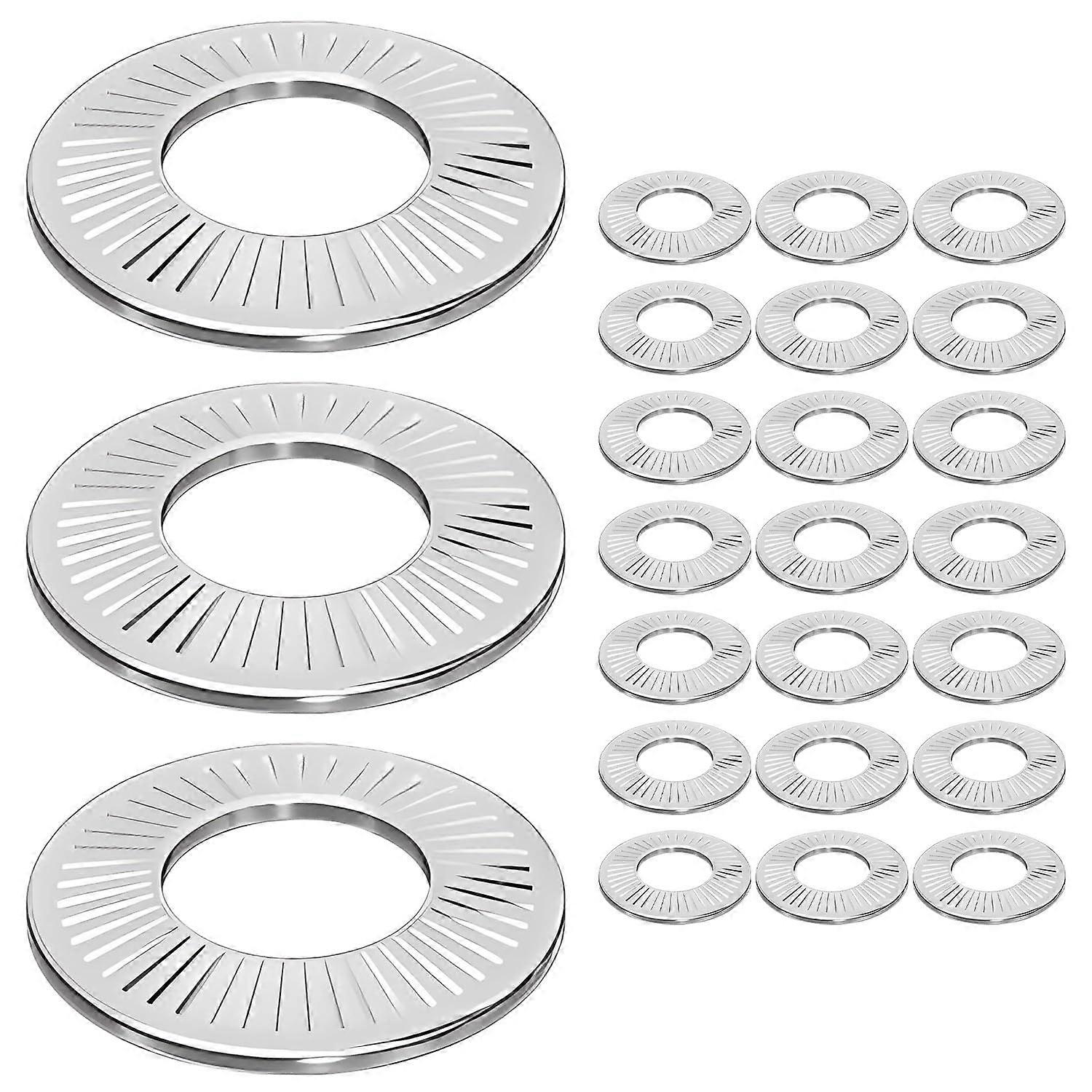 25 Pcs Lock Washers, Stainless Steel Flat Washers, M8 Conical Washers