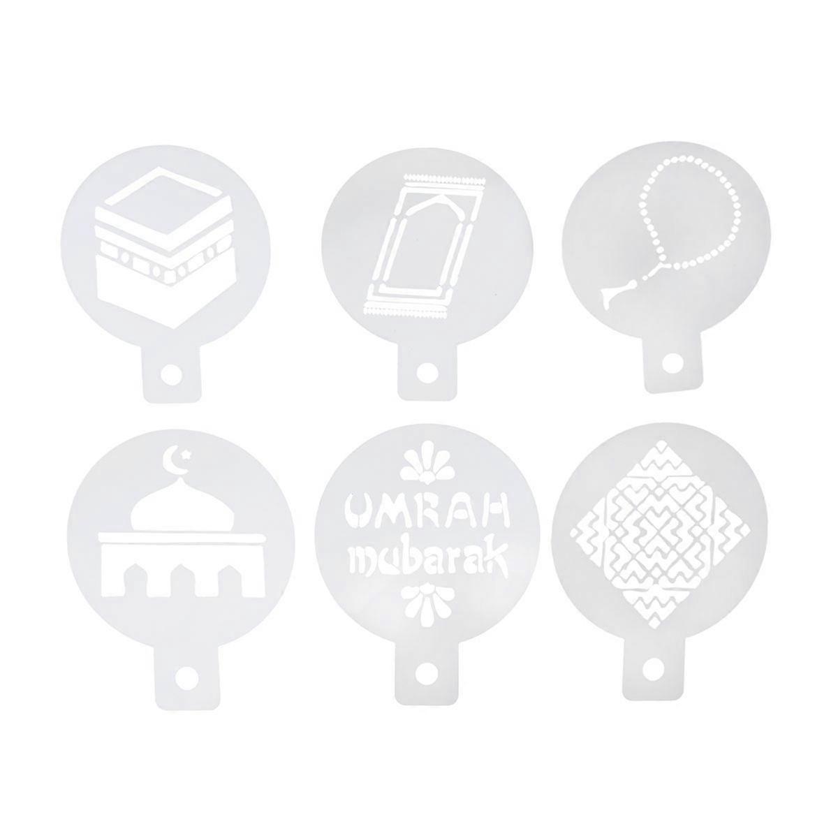 Cake Mold 6Pcs Spray Mold for Cake Decorating White Supplies