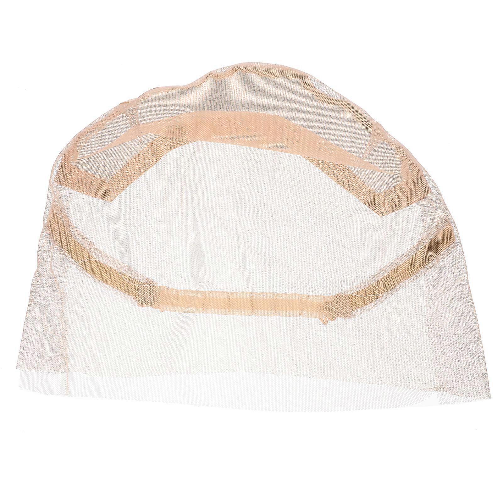 Wig Making Accessories Lace Wig Cap with Adjustable Strap 2Pcs Beige
