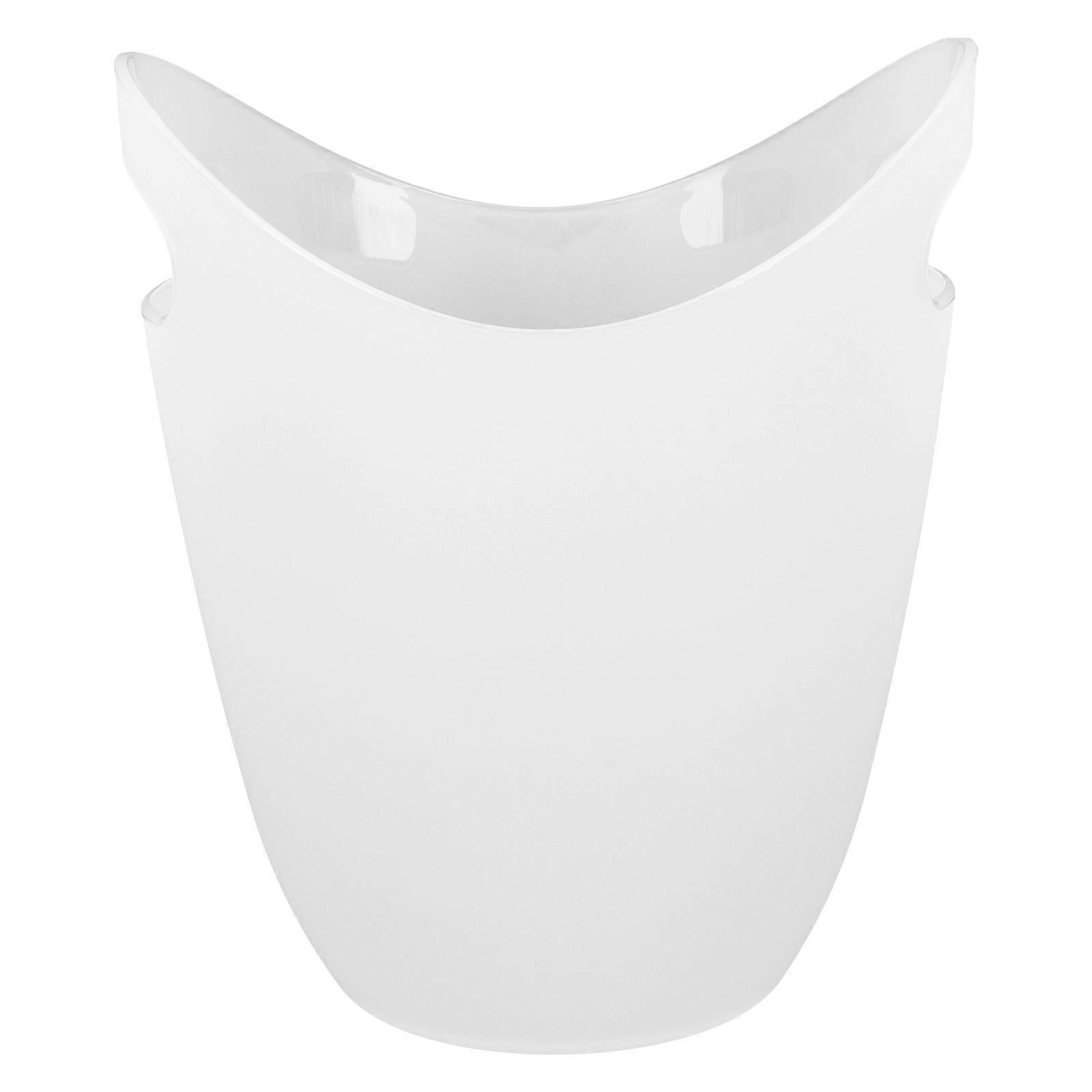 Double Handled Ice Bucket White with Scratch-Resistant As for Bar Supply Storage