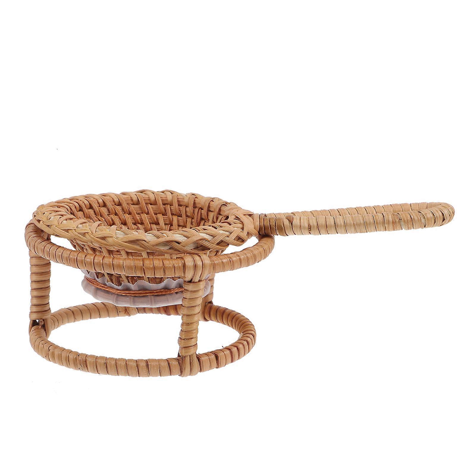 Bamboo Tea Infuser 1 Set For Elders Family And Friends Featuring A Stylish Round Design For Effective Tea Filtering