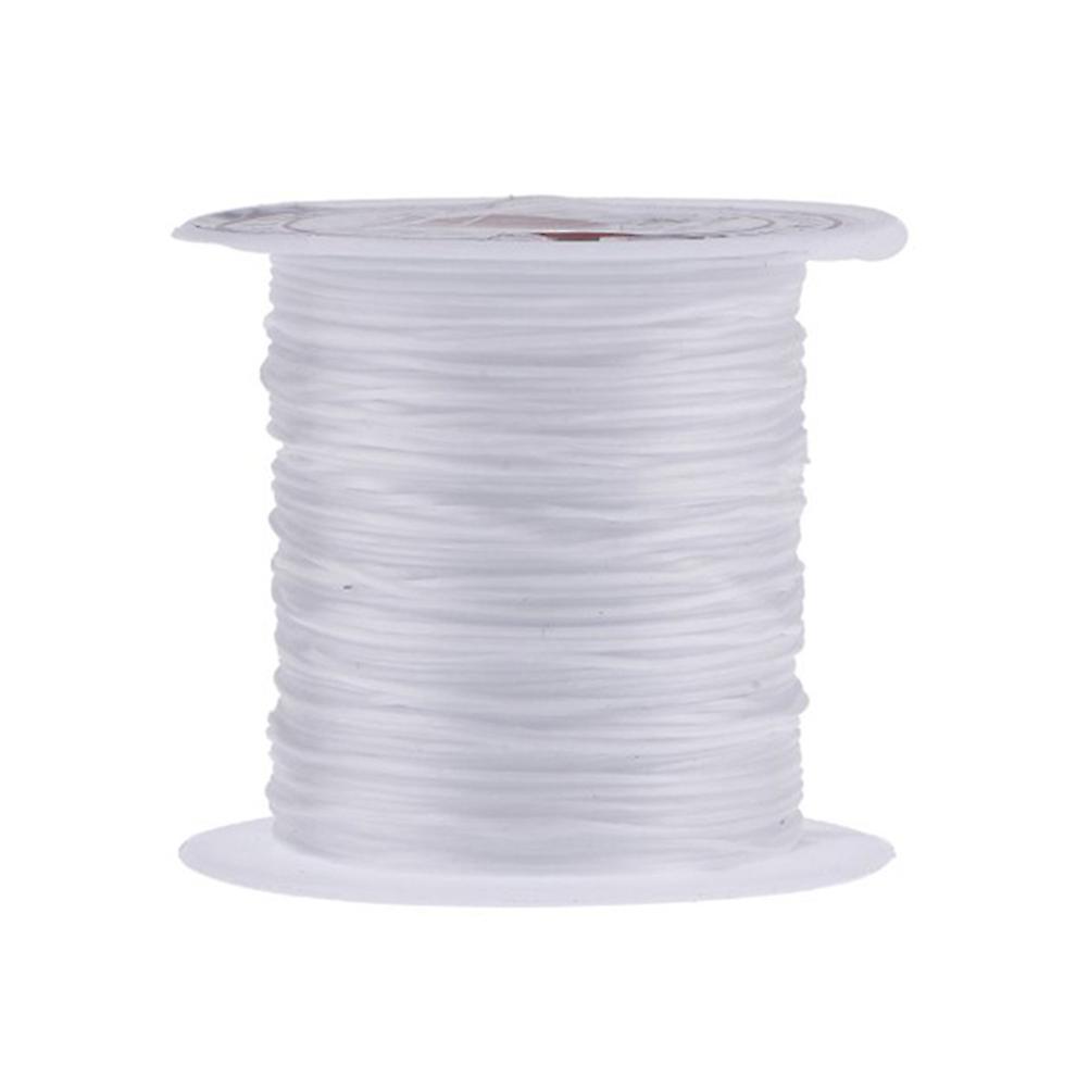 Jewelry Bead Stringing Thread 10M 2Pcs for DIY Crafts Necklaces White Inelastic Material