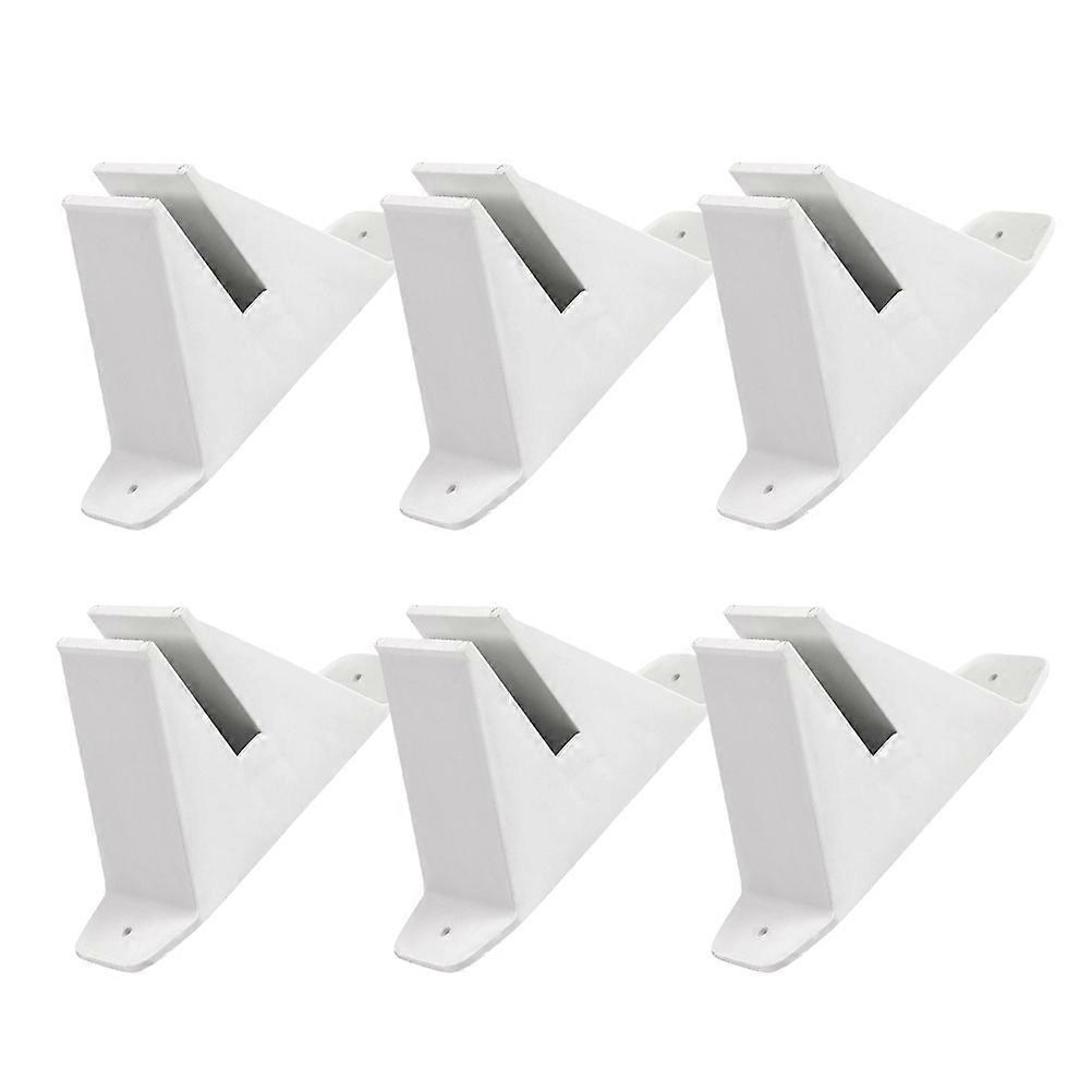 Fence Post Anchor Triangle Support Plastic Base For Garden Panel Feet 6Pcs