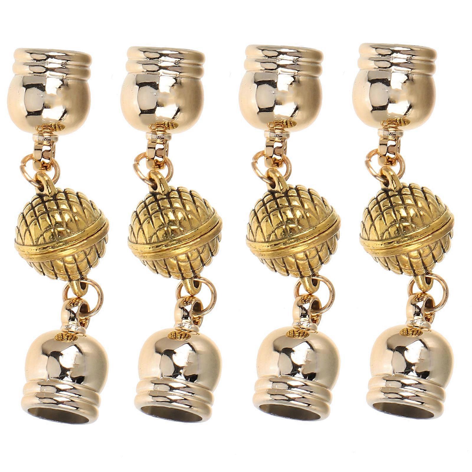 Jewelry Magnetic Clasps for Connecting 16Pcs Golden Necklace Clasps