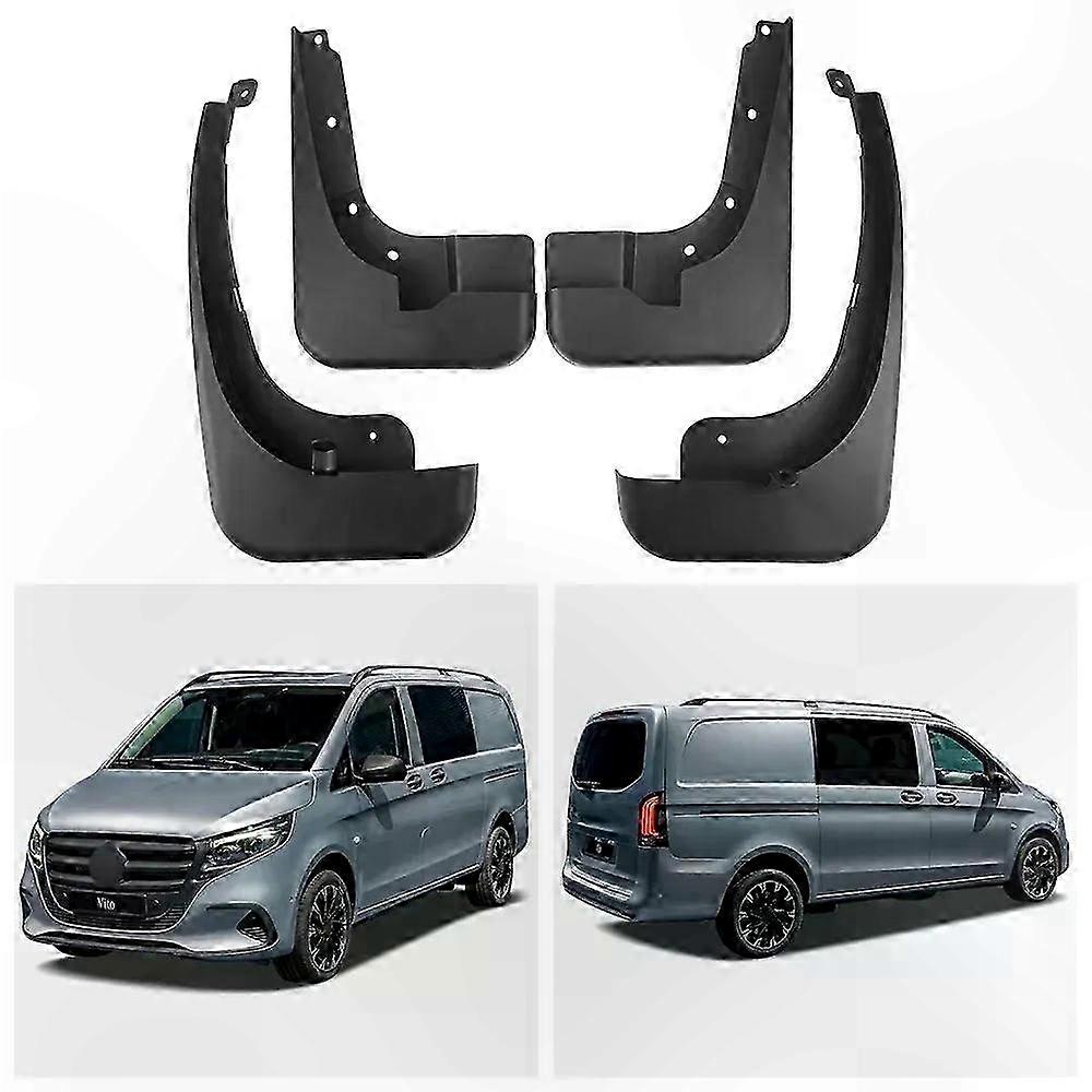 4-Piece Mud Flap Set for Enhanced Tire and Wheel Protection, Durable Mudguard Accessories for All Vehicles