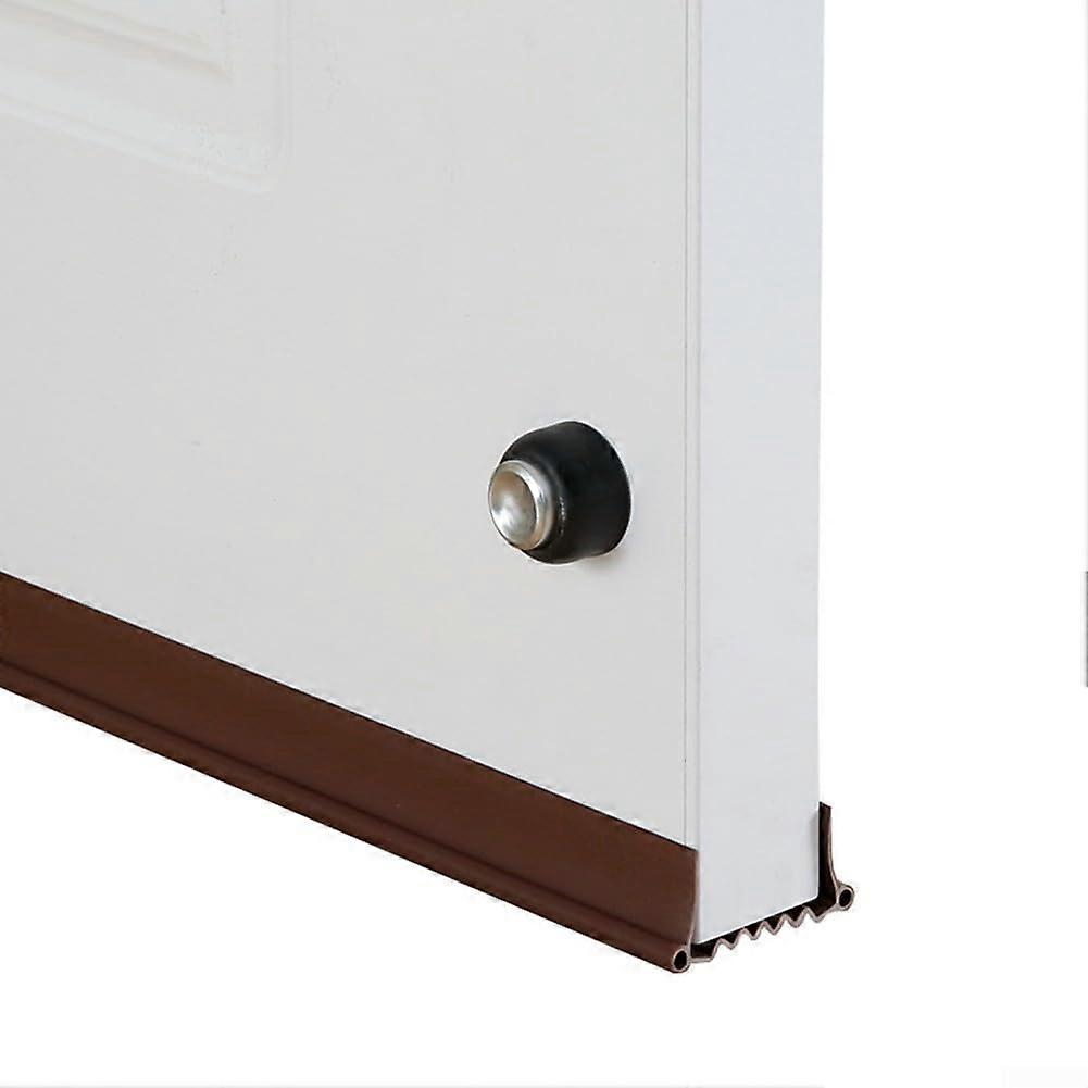 PVC Door Bottom Seal Strip Adjustable For 3.55.5 Cm Strong Adhesion Sound Insulation Blocks Airflow Residential