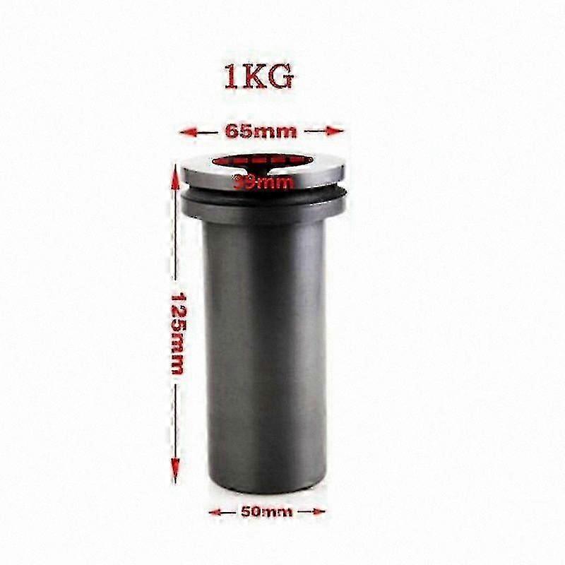 High-Quality Graphite Crucible for 1-5kg Metal Melting, Quick Casting for Gold and Silver with Single or Double Ring Design