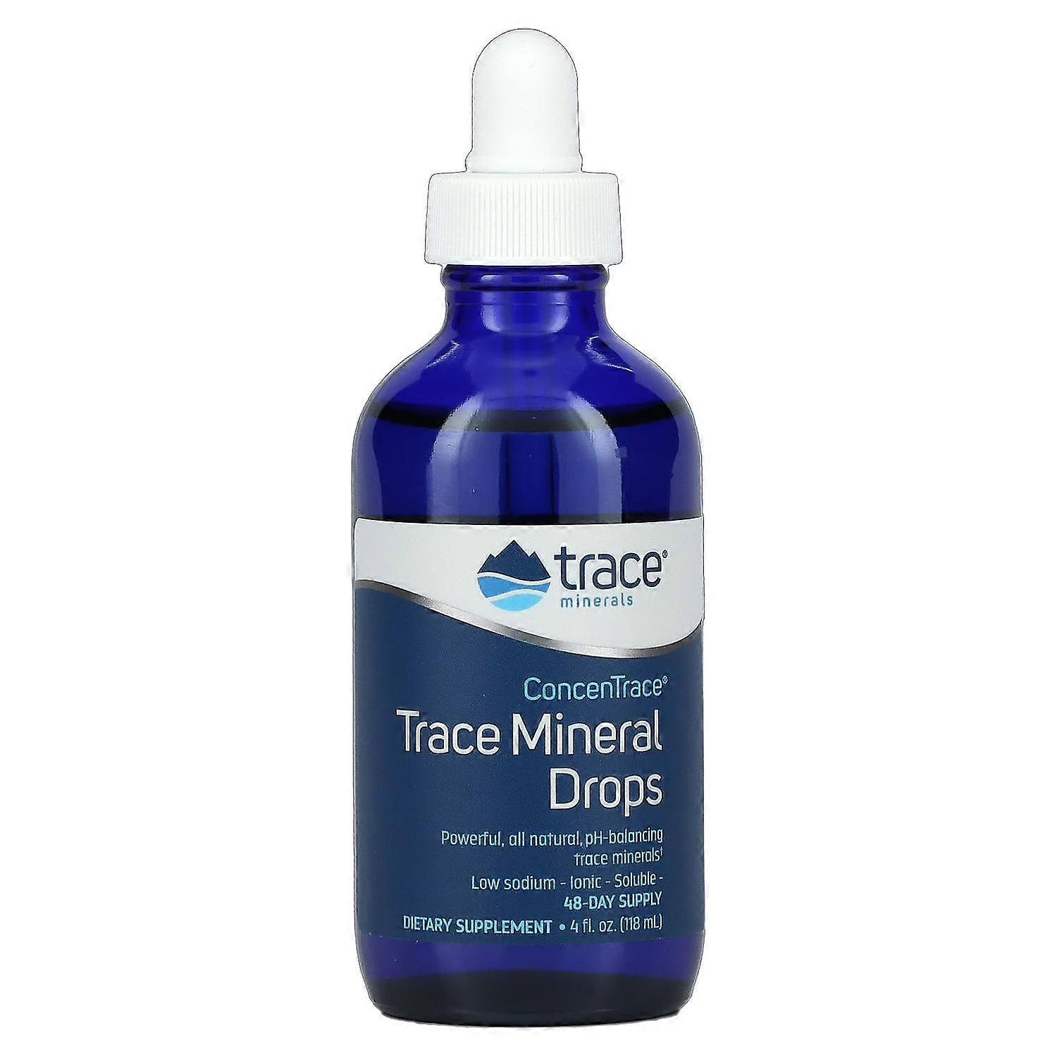 Trace Minerals ÃÂ¬ÃÂ, ConcenTrace, Trace Mineral Drops, 4 fl oz (118 ml)
