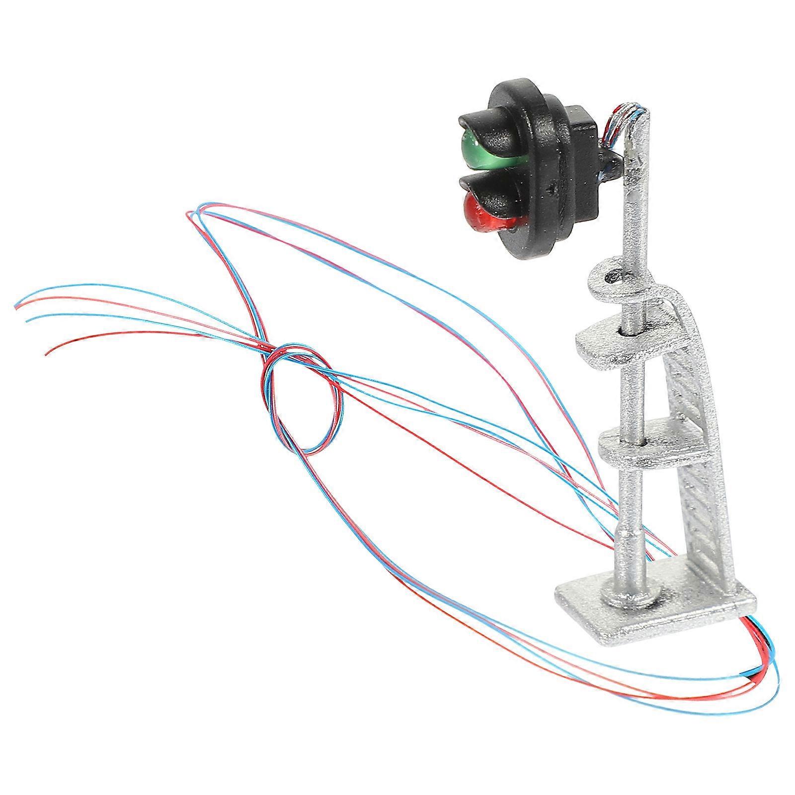 Miniature Traffic Light Model Signal for Sand Table DIY 5Pcs Silver