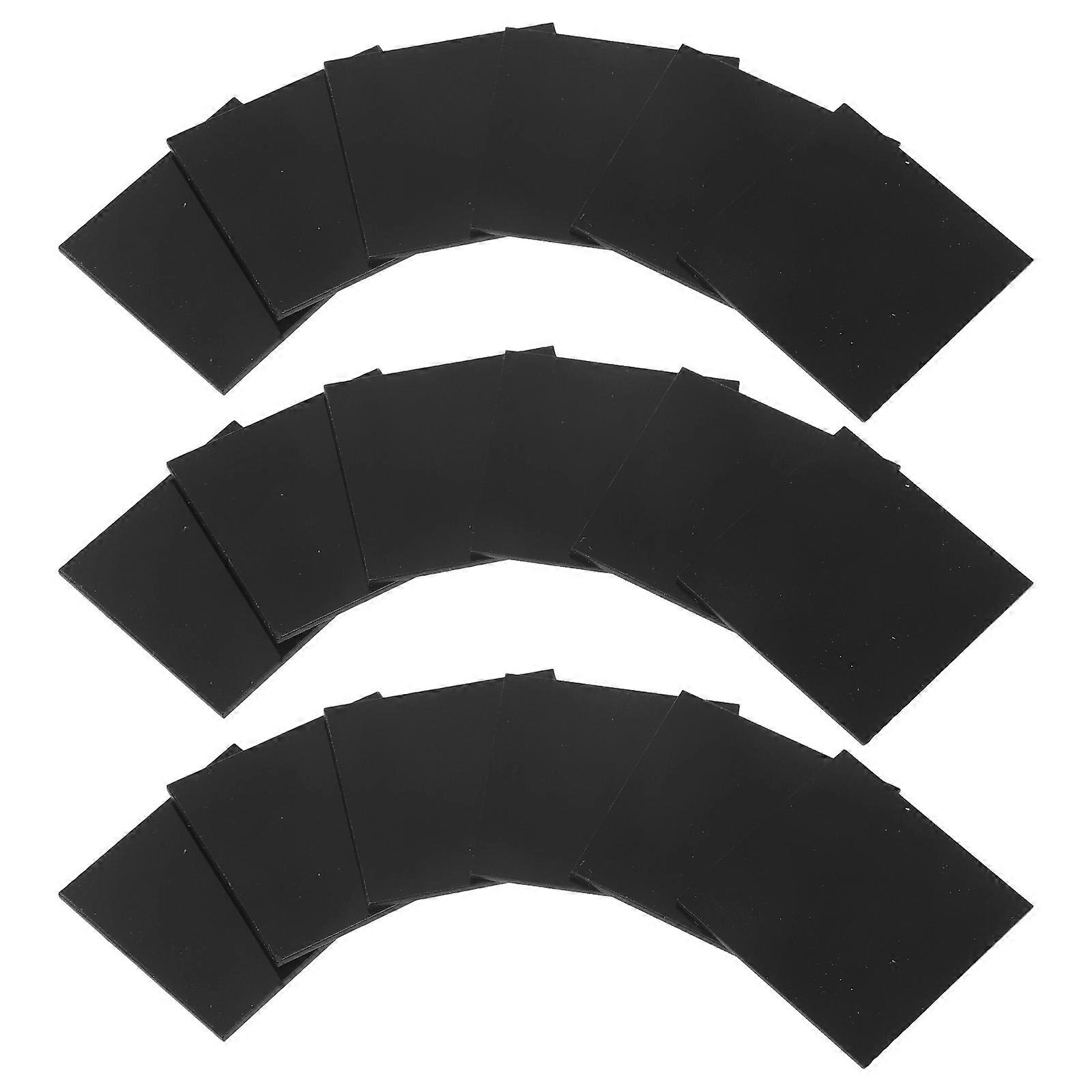 Black Acrylic Sheet Acrylic Boards for Crafting 90Pcs Square Sheets