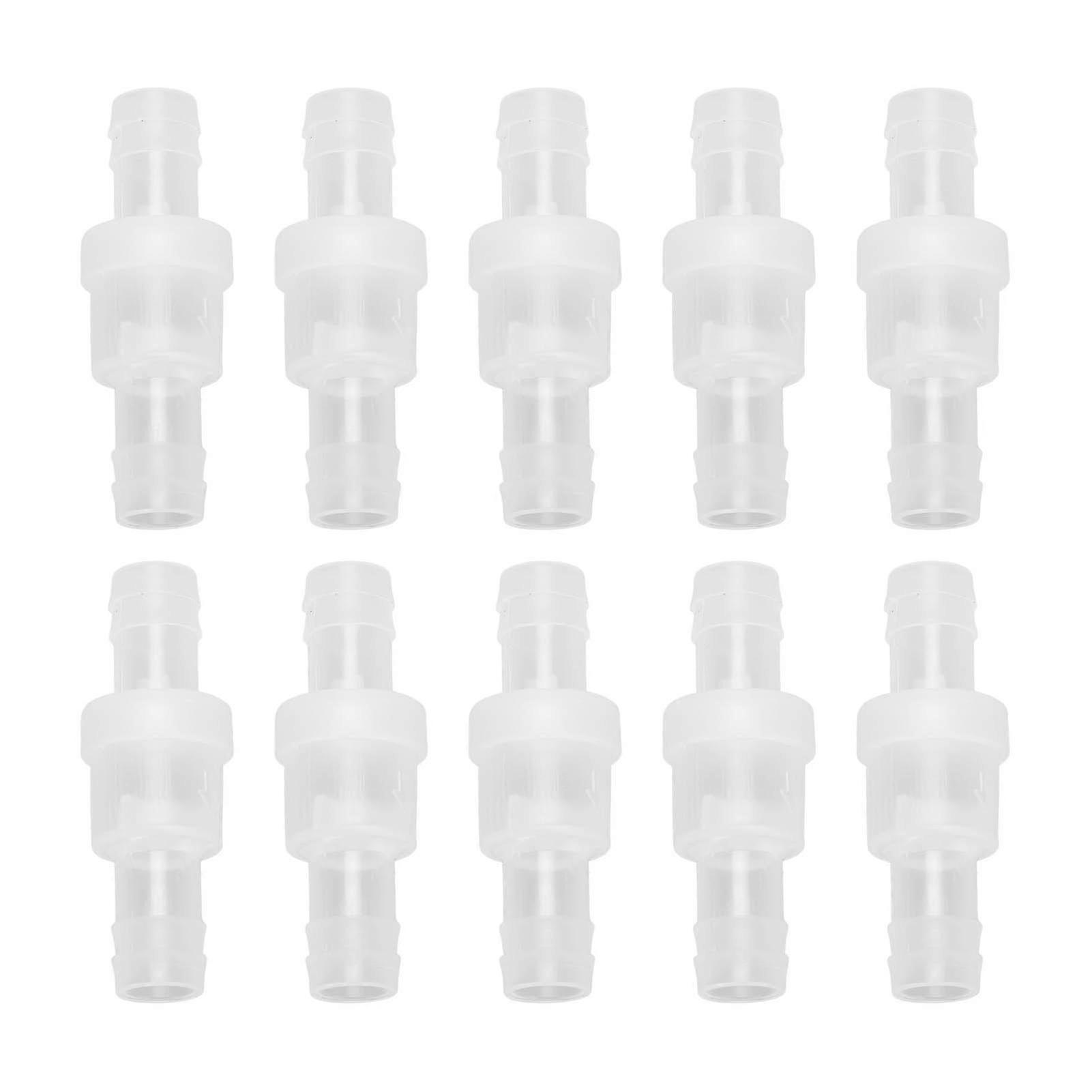 Hose check valve for industrial use 12mm translucent spring loaded