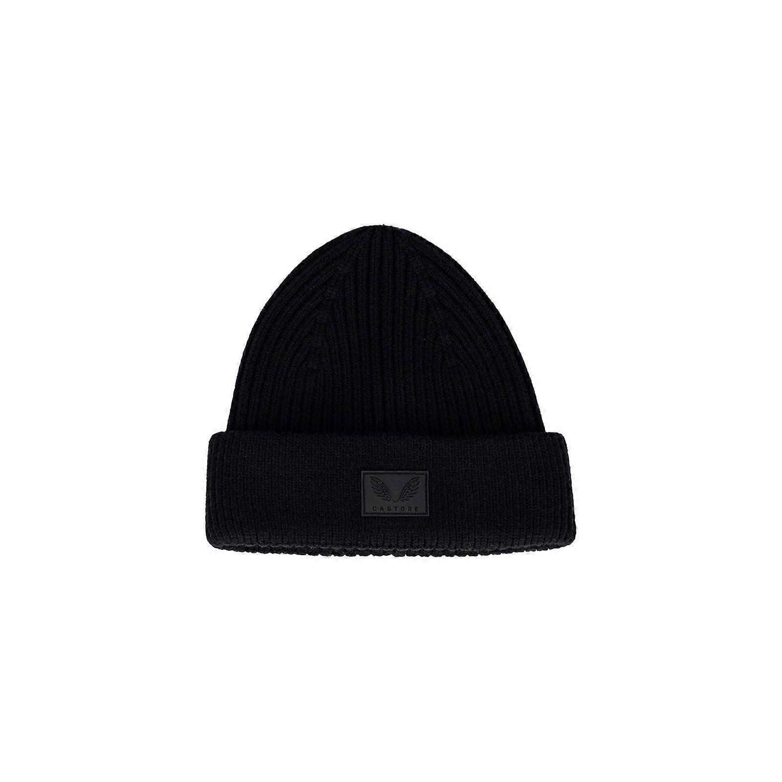 Castore Active Beanie Unisex Adults Black Beanie Hat - One Size