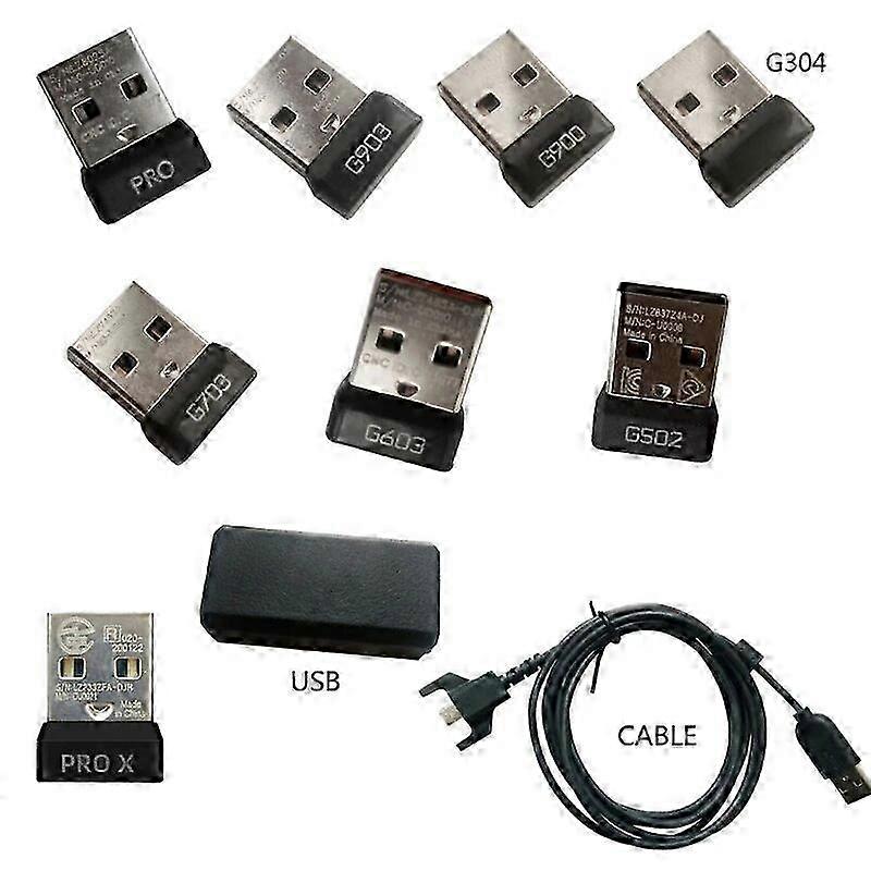 24Ghz USB Wireless Dongle Receiver USB Adapter for Logitech G502 G603 G900 G903 G304 G703 GPW GPX Mouse 25-26s