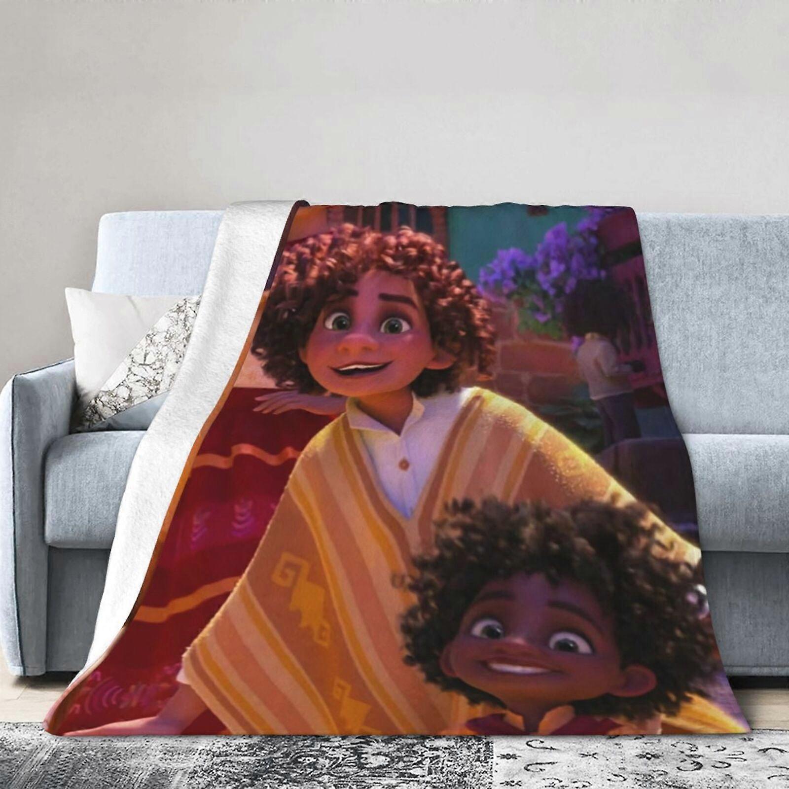 Cobertor de hotel Encanto, cobertor de anime para cama, cobertor de sofá, cobertor de lã ultramacio para quarto e sala de estar, 60 x 50 polegadas