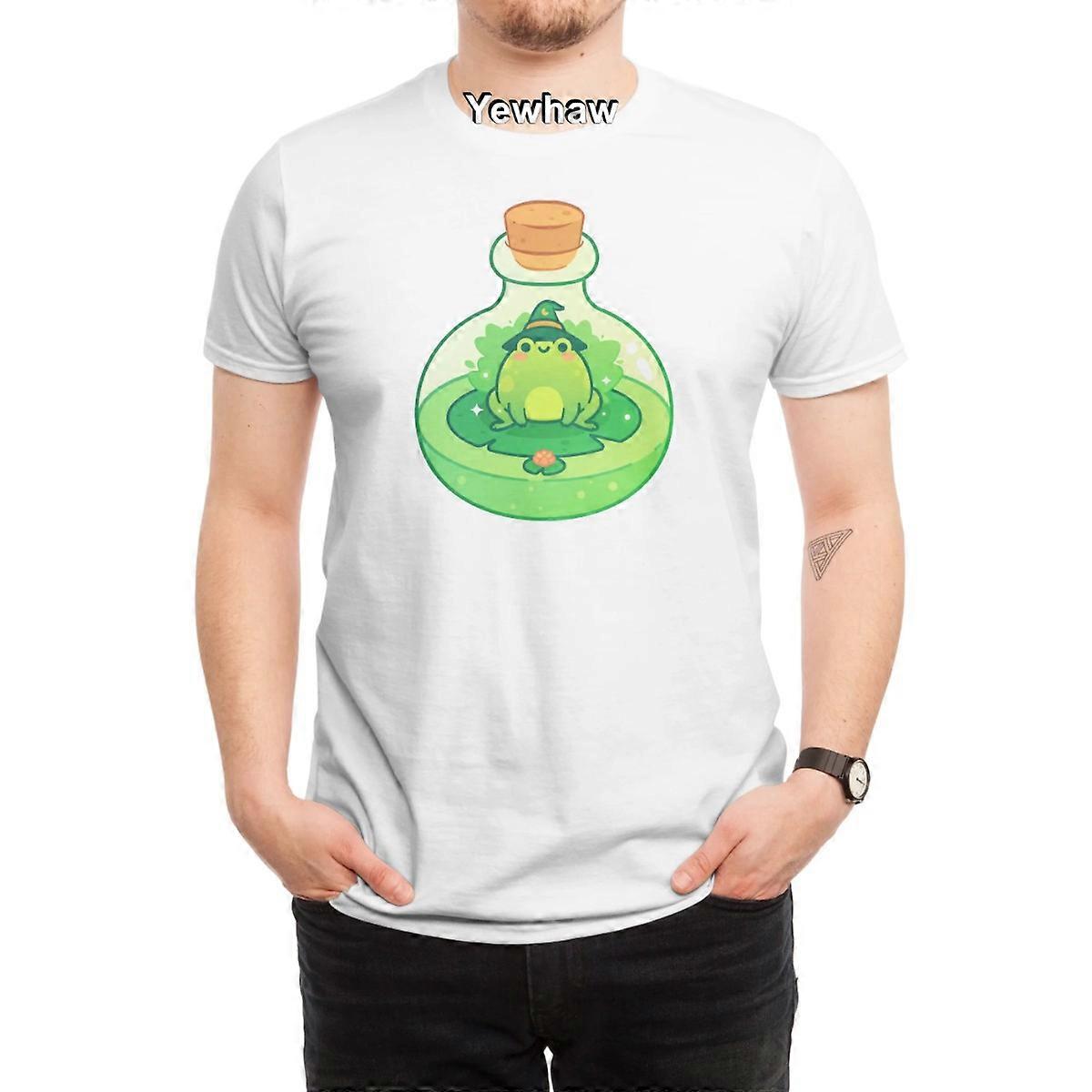 Kawaii Wizard Frog Inside a Potion Bottle T-Shirt witch magic