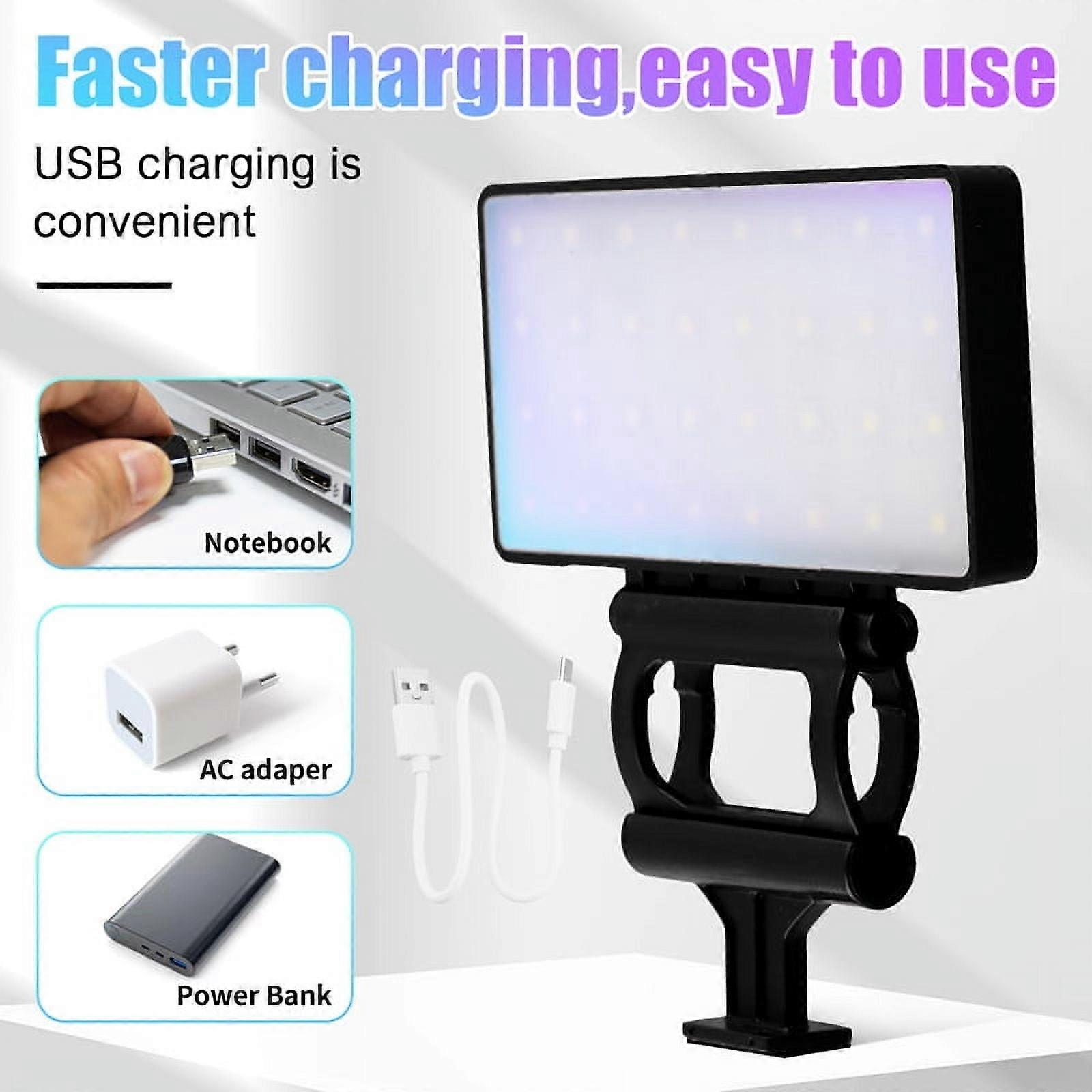 Rechargeable Soft Selfie Light for Phone, Camera, Laptop