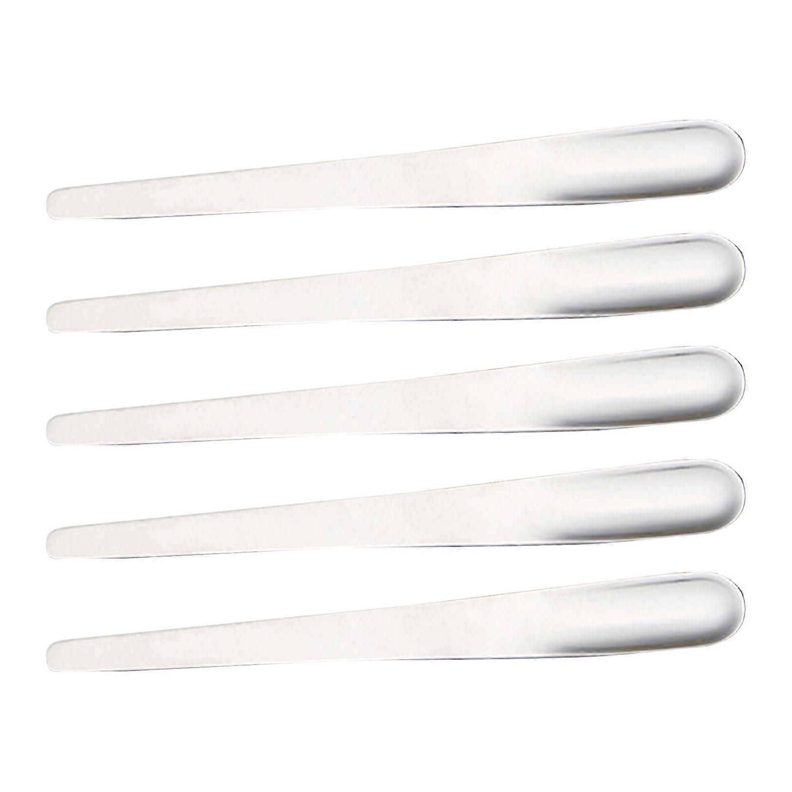 Portable Dessert Fork and Spoon 5 Pcs 2 In 1 Stainless Steel Mixing Stick Reusable Fruit Picks