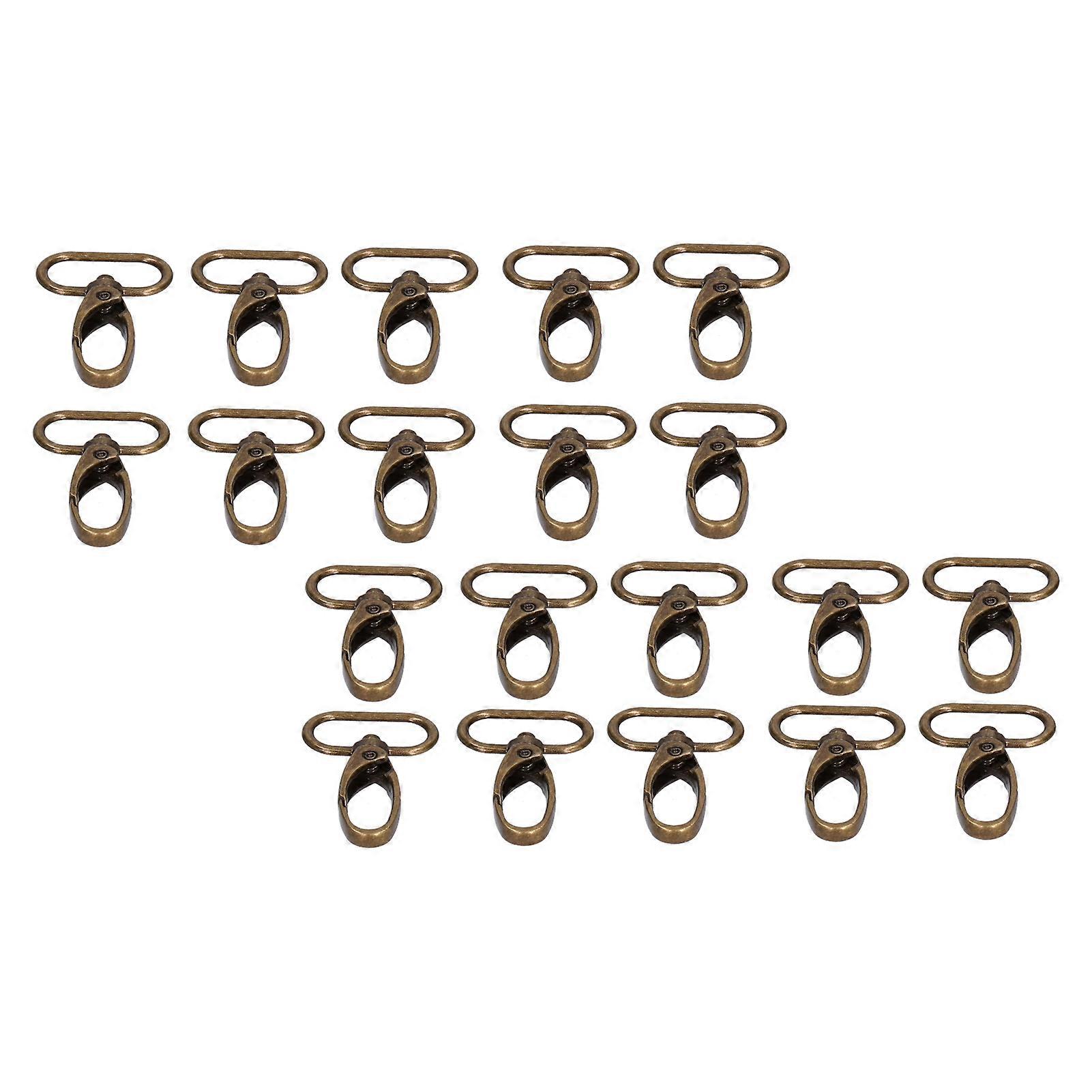 20Pcs Lobster Clasps Use Install Easily 360 Degree Rotation Wear Resistant Lobster Snap Clasp Hooks for Lanyard Handbag