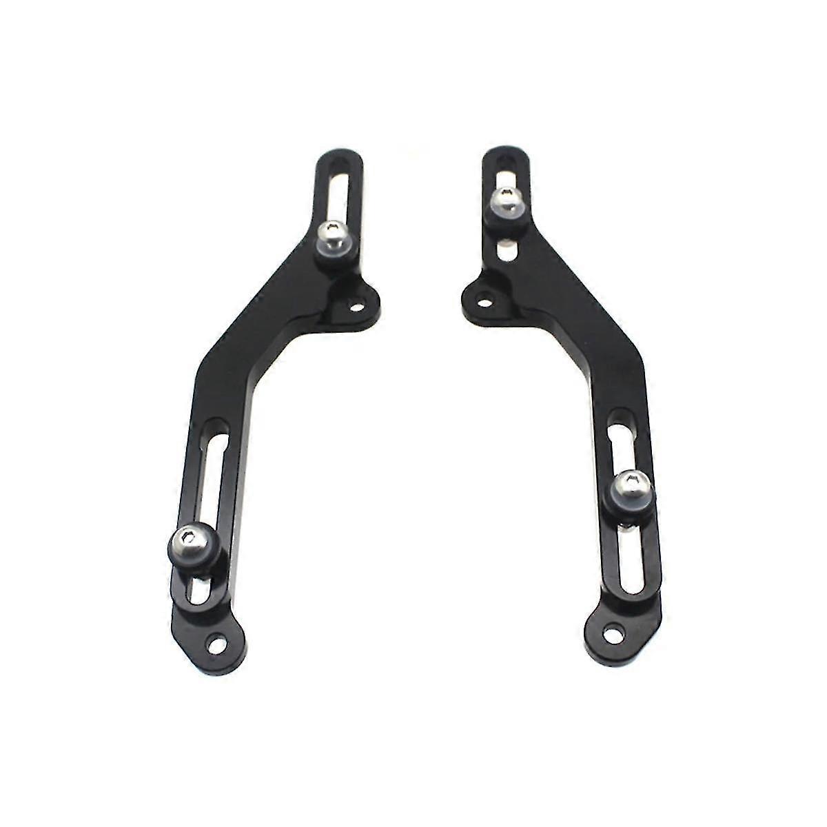 2023-2024 XL750 Transalp CNC Adjustable Windscreen Kit, 12-52mm Height Range & 4-Point Mount (Black)