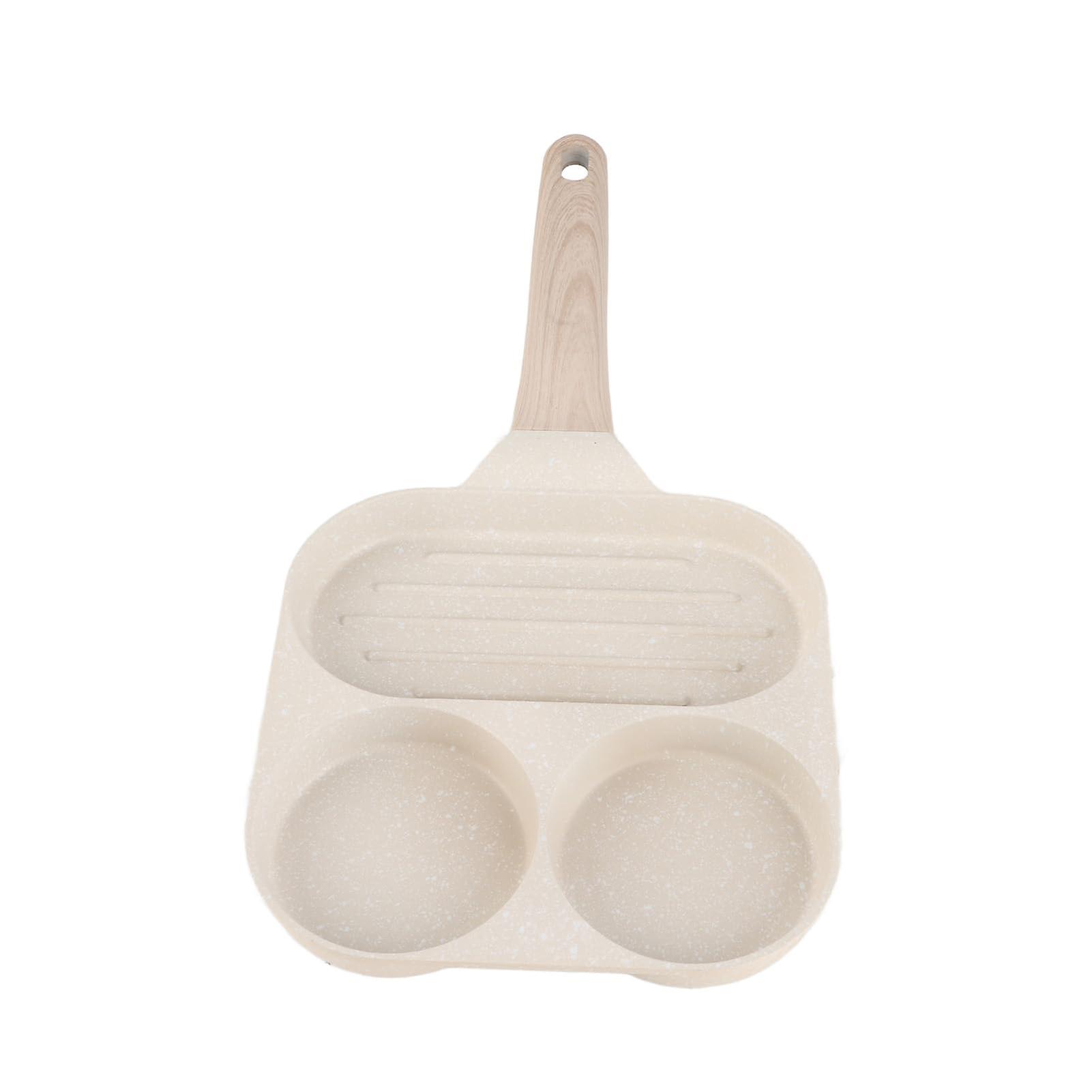 3 in 1 Nonstick Breakfast Pan Eggs And Bacon For Easy Cooking Universal Use