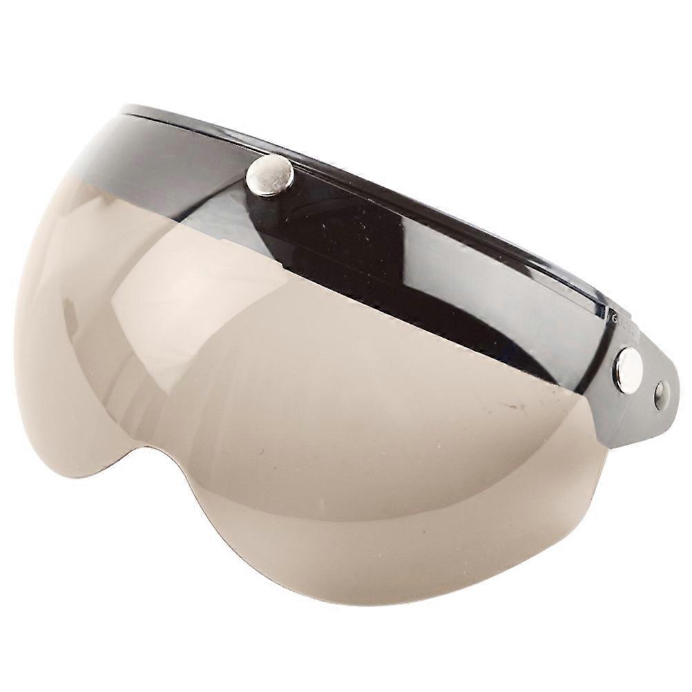 Universal 3 Snap Retro Helmet Visor Windproof Sun Shield Half Face Motorcycle Helmets Visor