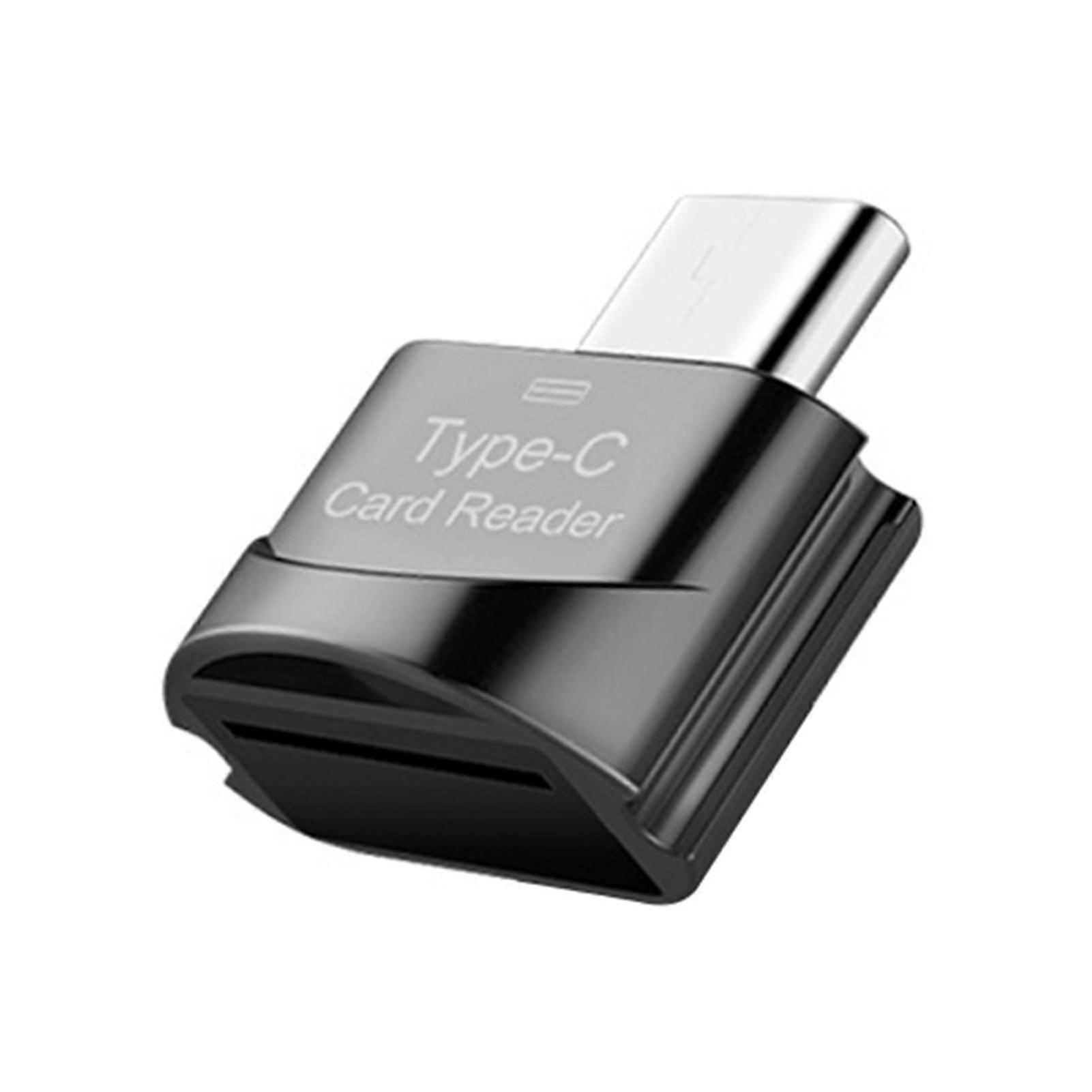 Fiauli Card Reader Convenient Mini Zinc Alloy High Speed Card Reader for Office