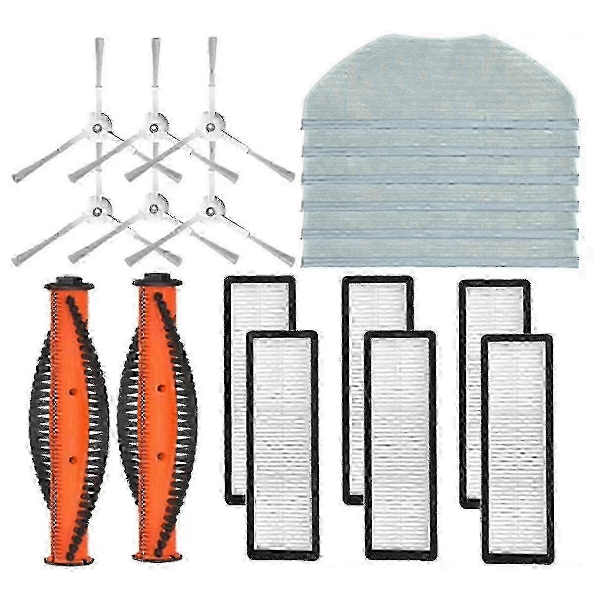 Roller Brush HEPA Filter Accessories for Robot Vacuum S10T STFCR01SZ Anti-Winding Sweeping and Moppi FYNV