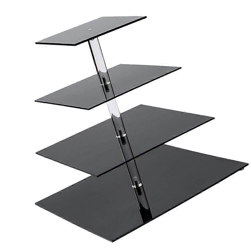 4 Layers Display Shelves Display Shelf Acrylic Cake Stand Square Cake Pans Cupcake Holder Shelf