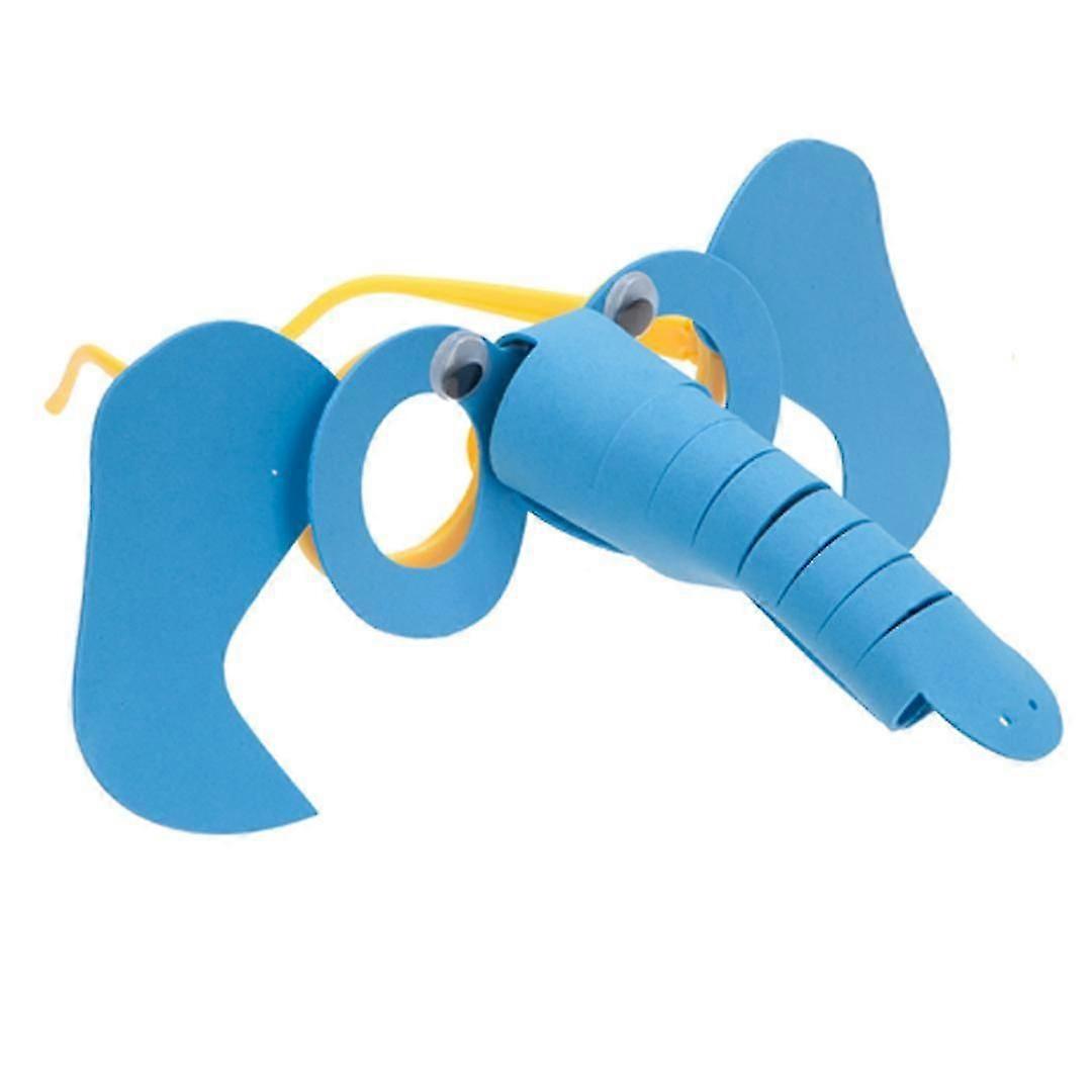 Blue Elephant Foam Arts And Crafts Glasses Kit