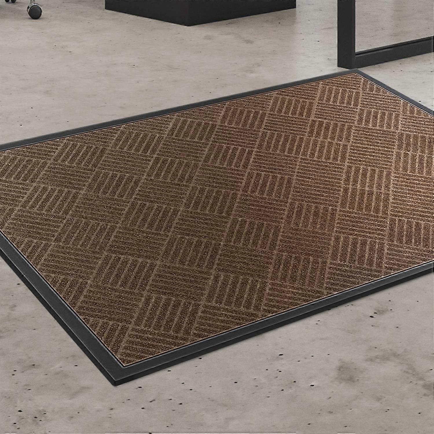Rubber Door Mat 150*90CM Black Brown