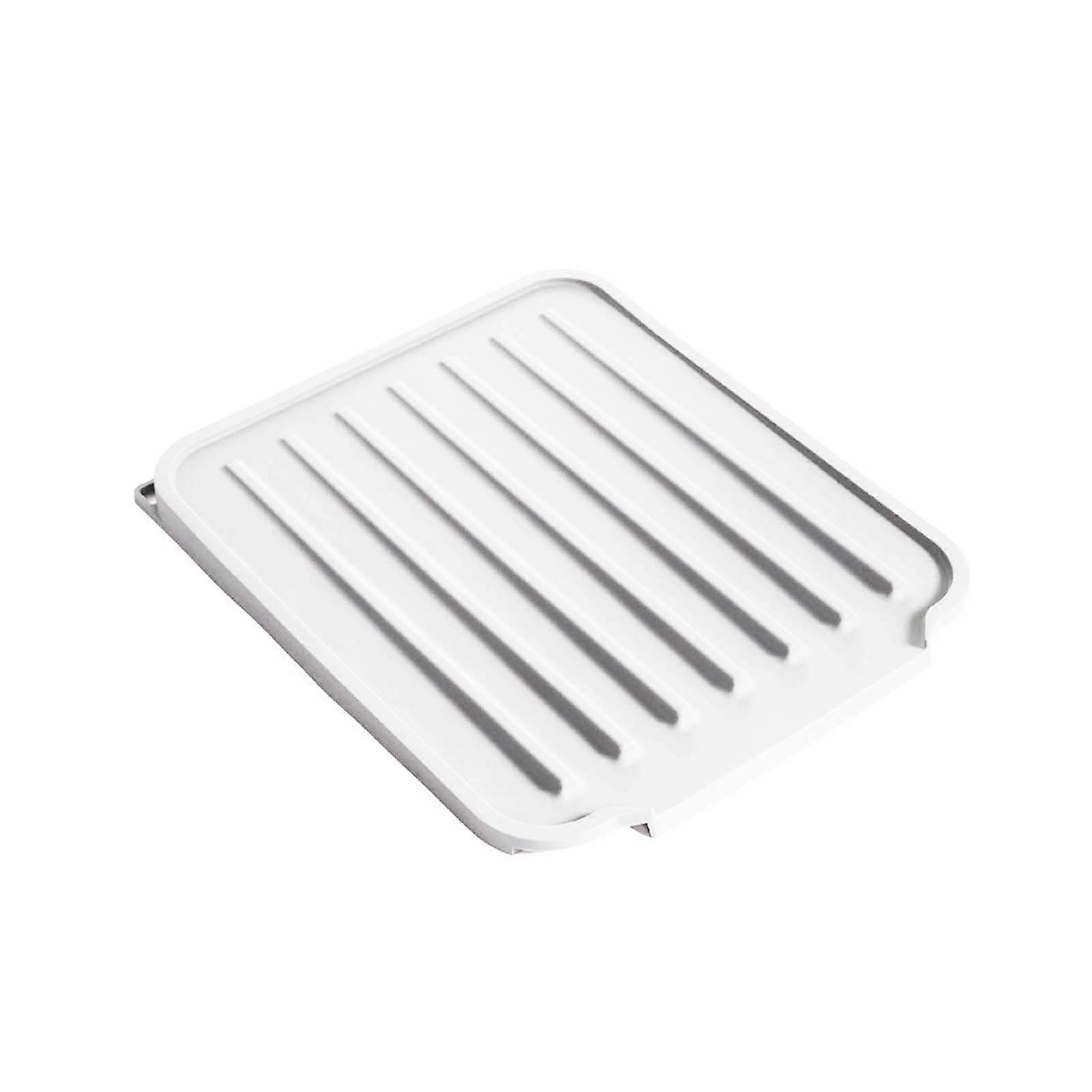 Rapiddry Elastomer Sink Mat Flexible Space Saving Plan Dish Drying Rack For Small Kitchens  White