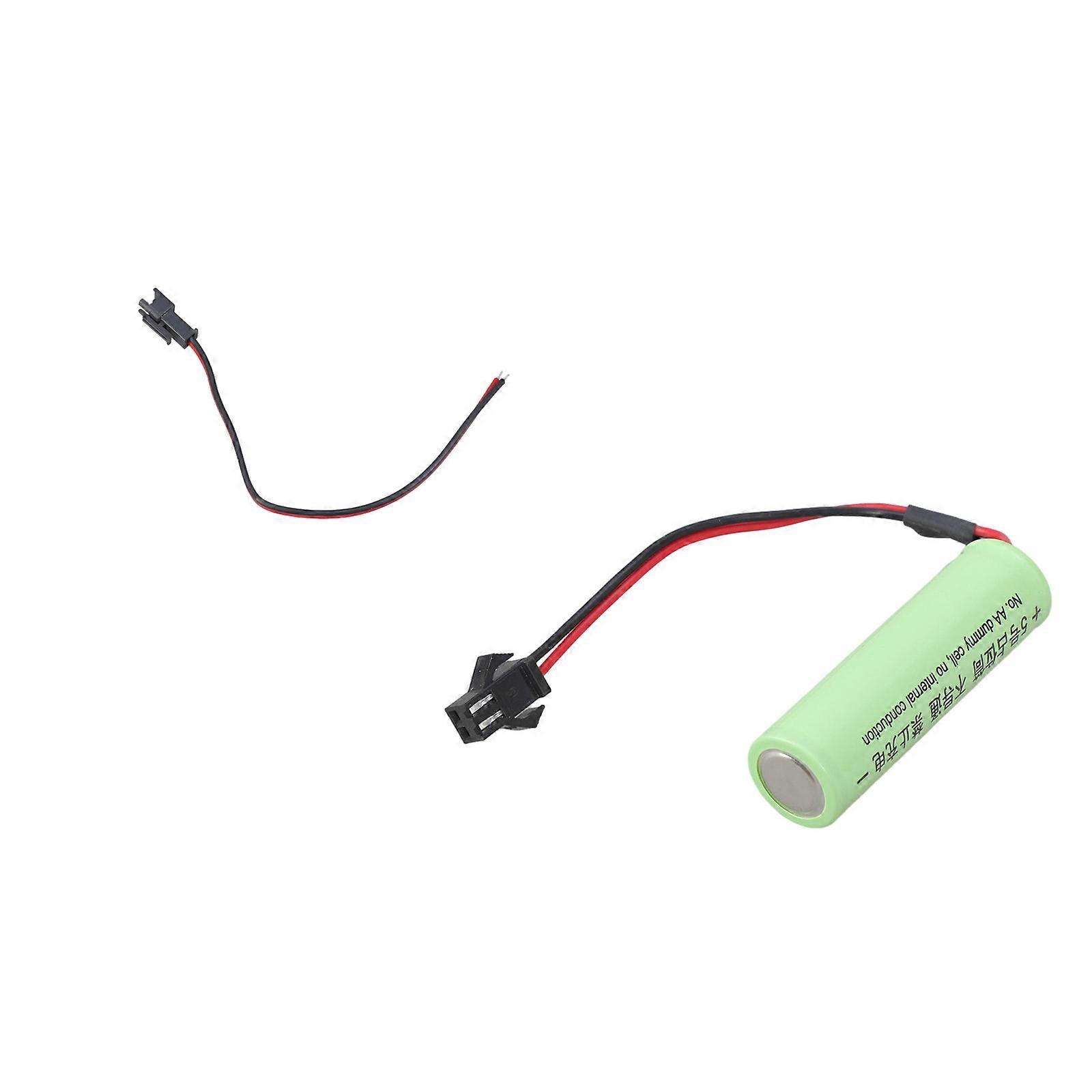 Portable 2A Dummy Battery Terminals Virtural Battery Placeholder Female Port for Power Adapter Connectio Multicolor