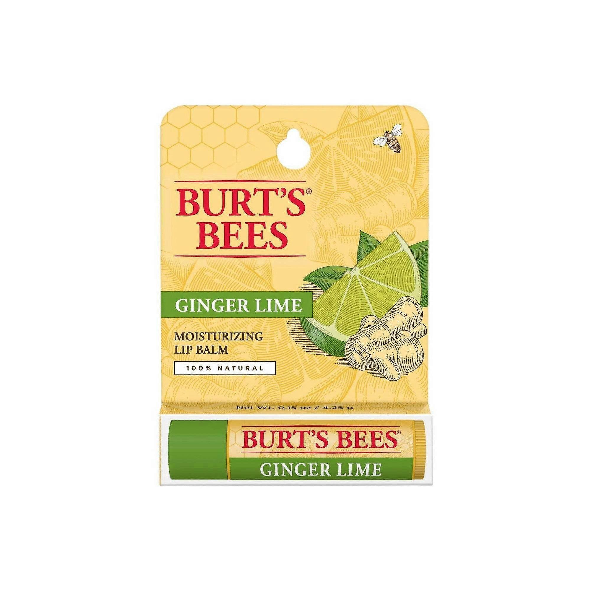 Burt's Bees 润唇膏，姜青柠味，0.15 盎司