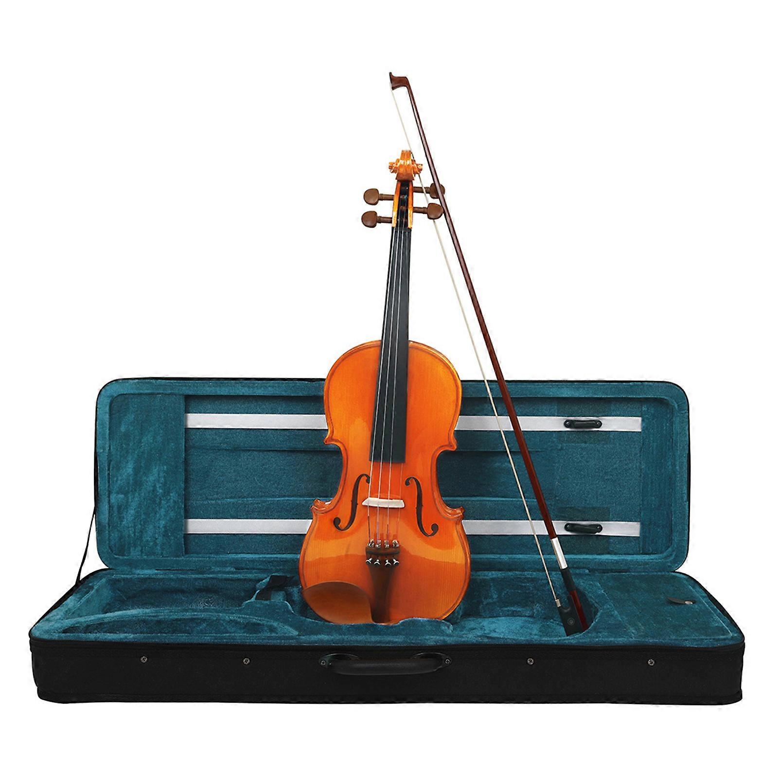 Violin Outfit 4/4 Size, Violin for Intermediates with Light Weight Case, String Instrument Set Violin Outfit for Starter Multicolor