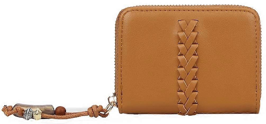 Long and Son Woven Detail Purse - Brown