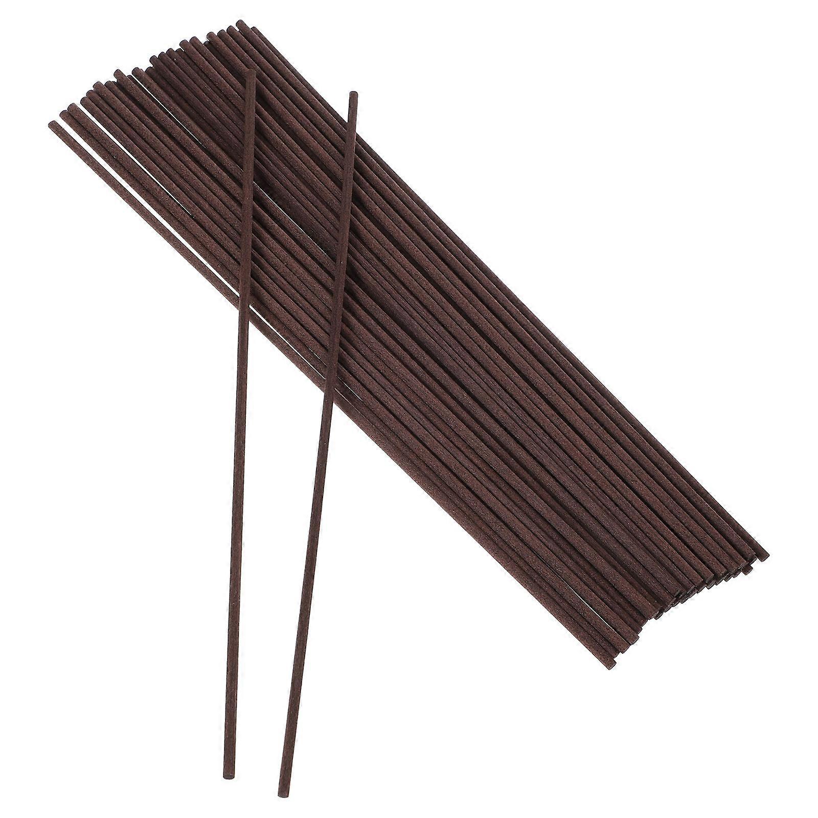 Fragrance Stick Refill for Home Scent 50Pcs Coffee Reed Diffuser Rattan Sticks