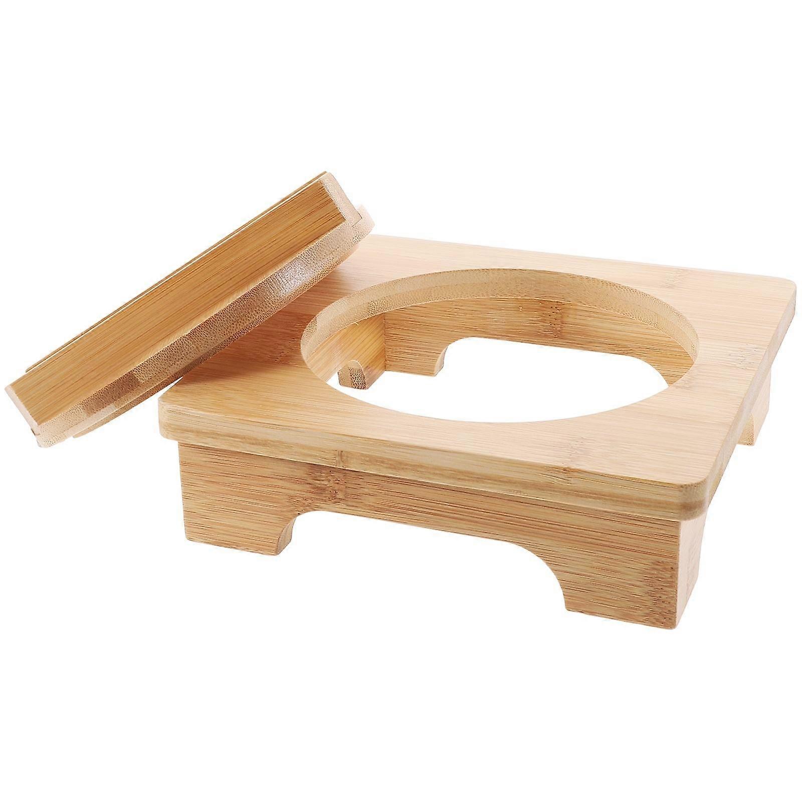 Stone Pot Rack Wooden Table Rack for Stable Support